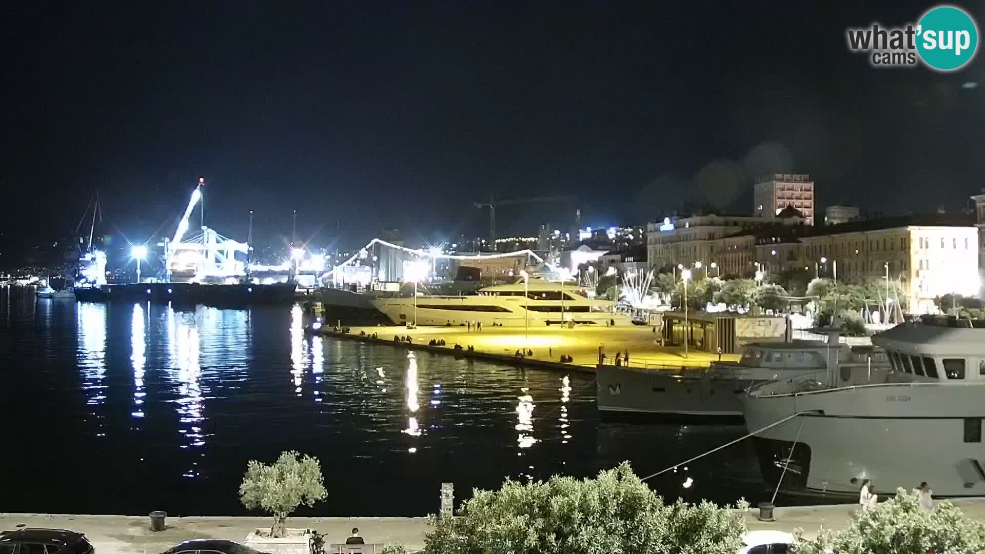La Riva e la Marina a Rijeka (Fiume) – Live Webcam Croazia