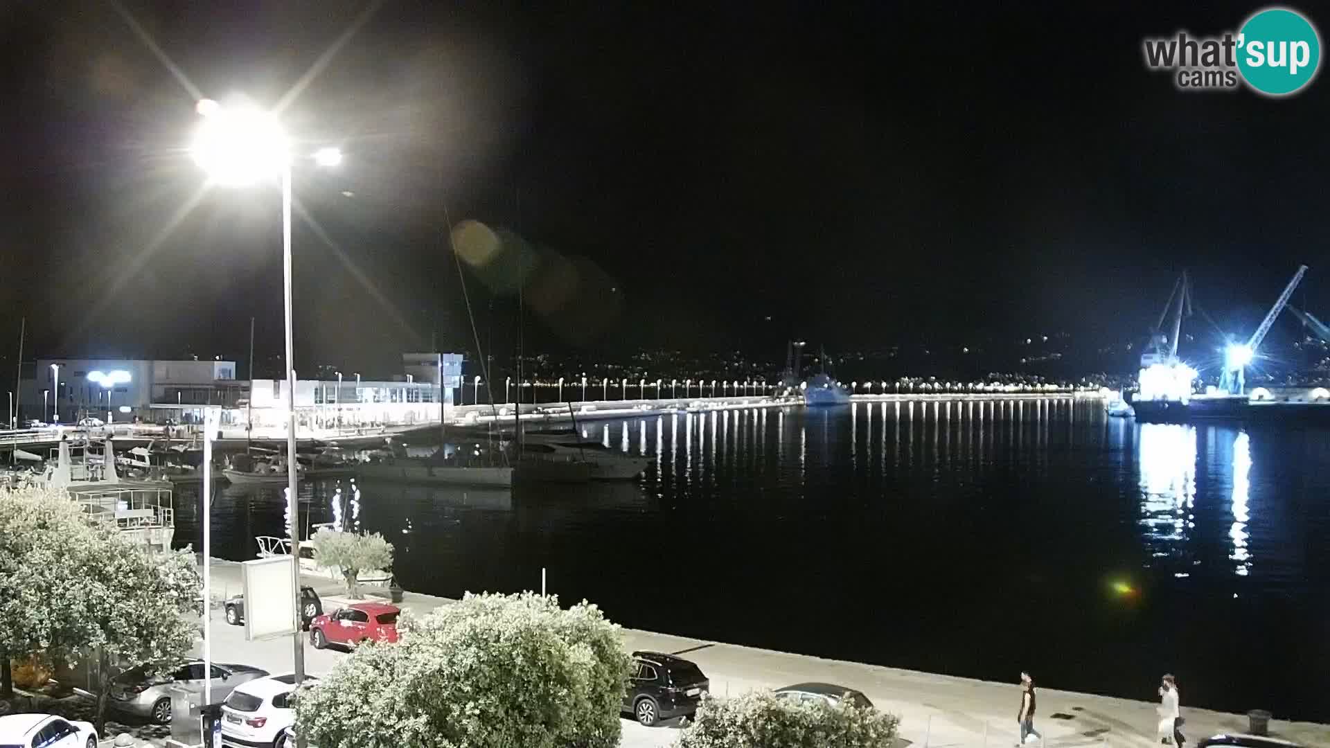 Riva i Marina u Rijeci – Web kamera uživo u Hrvatskoj