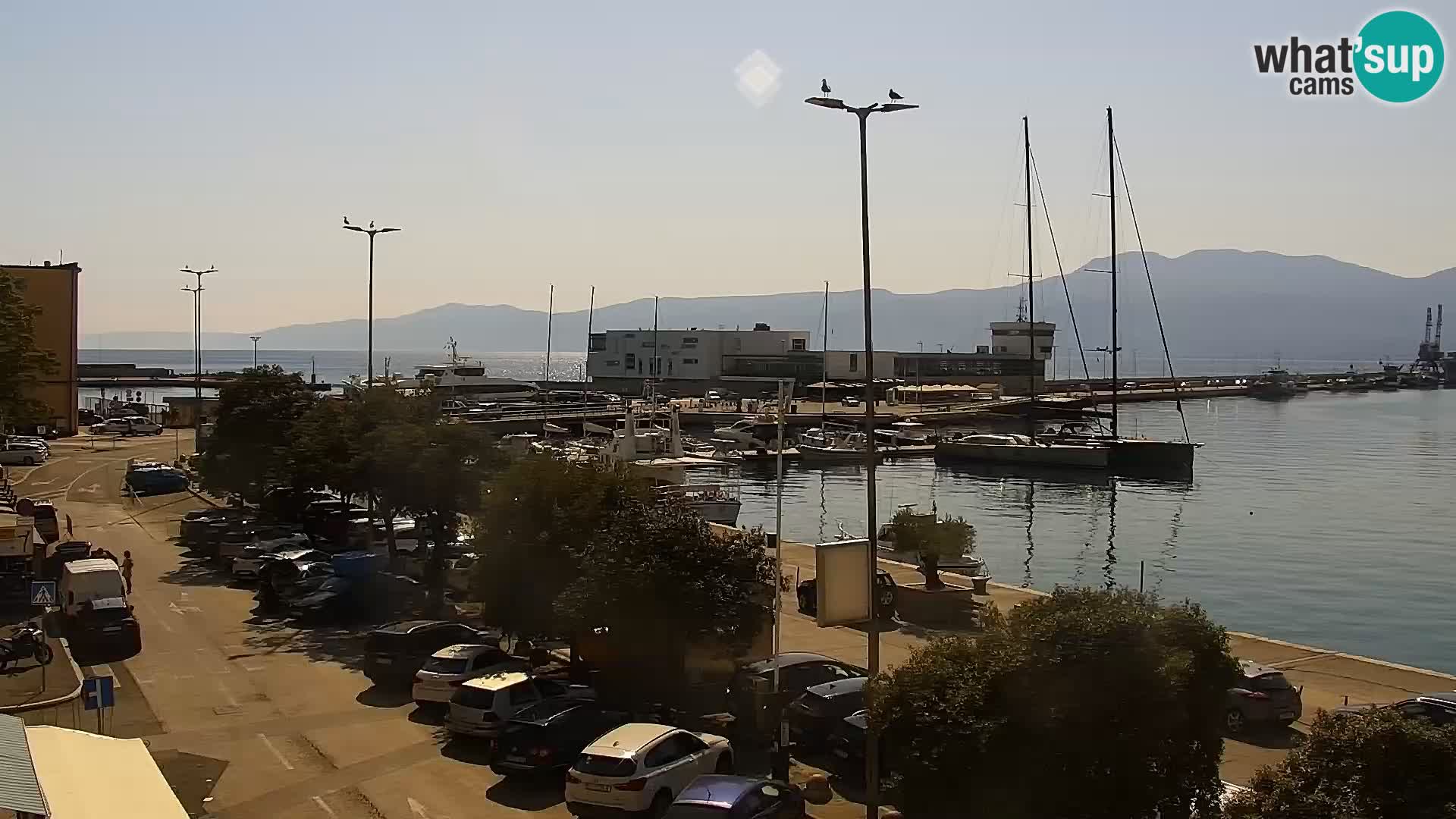 La Riva et Marina à Rijeka – Live Webcam Croatie