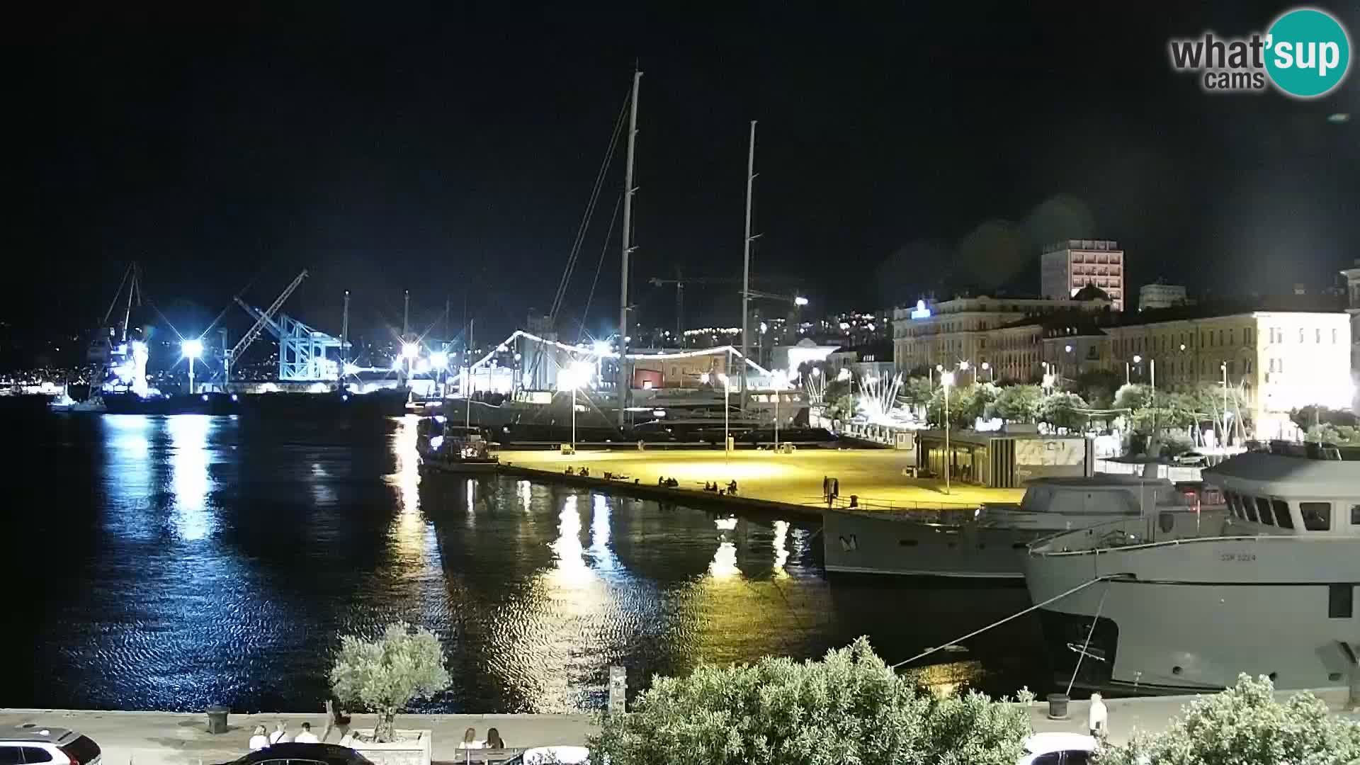 Riva i Marina u Rijeci – Web kamera uživo u Hrvatskoj