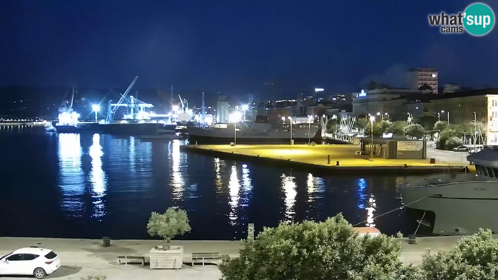 La Riva et Marina à Rijeka – Live Webcam Croatie