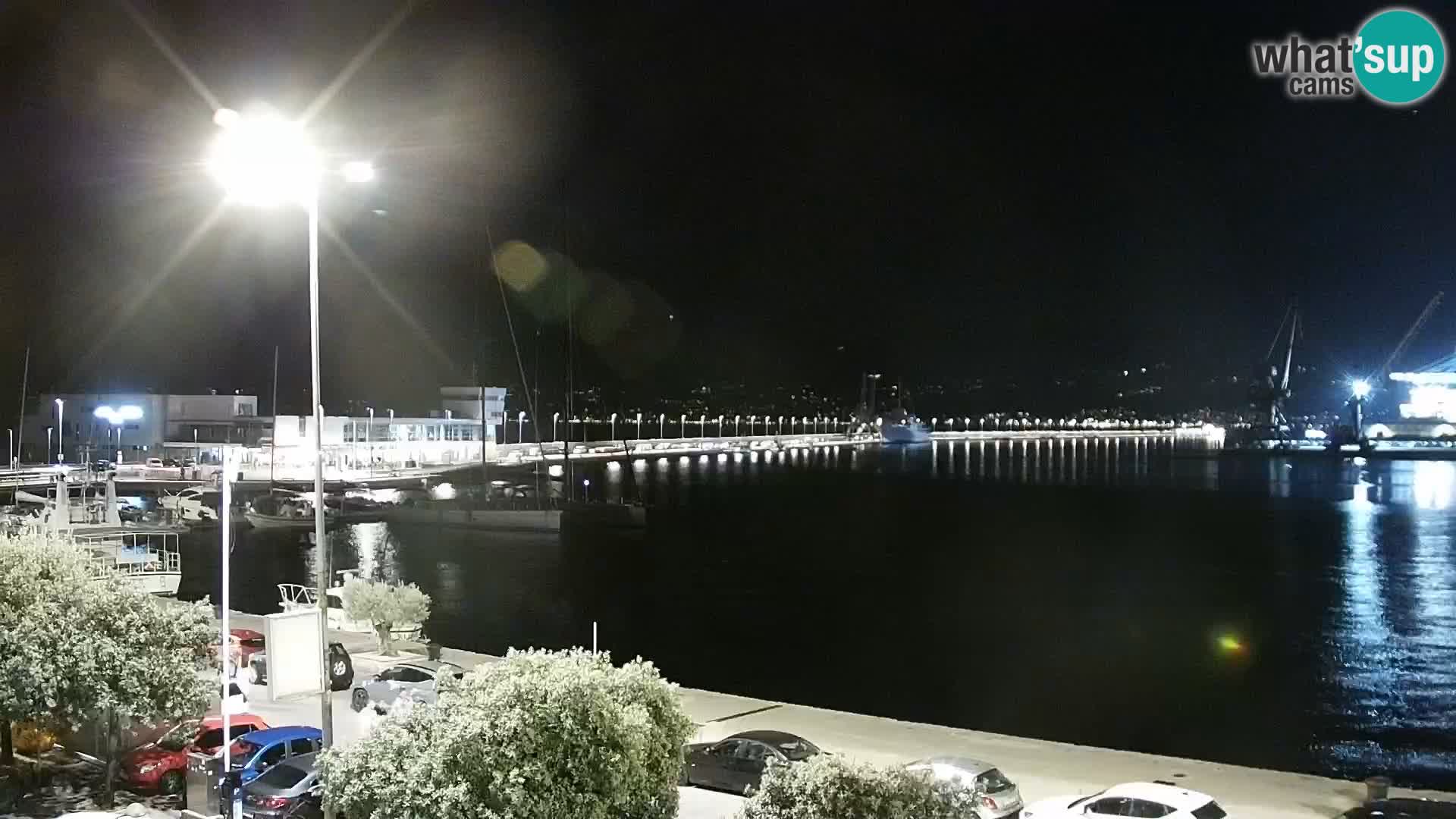La Riva y Marina en Rijeka – Webcam en vivo Croacia