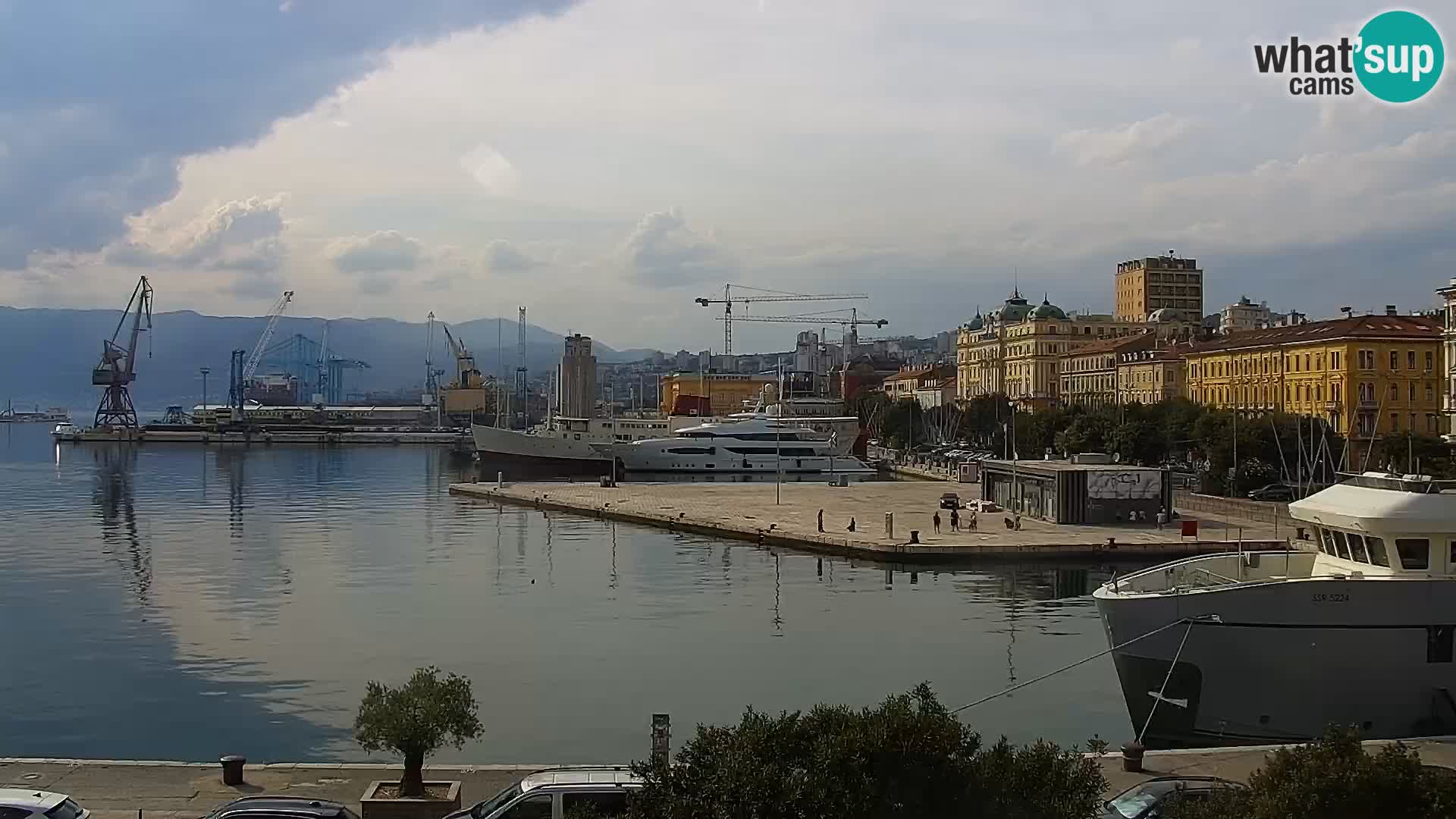 La Riva e la Marina a Rijeka (Fiume) – Live Webcam Croazia