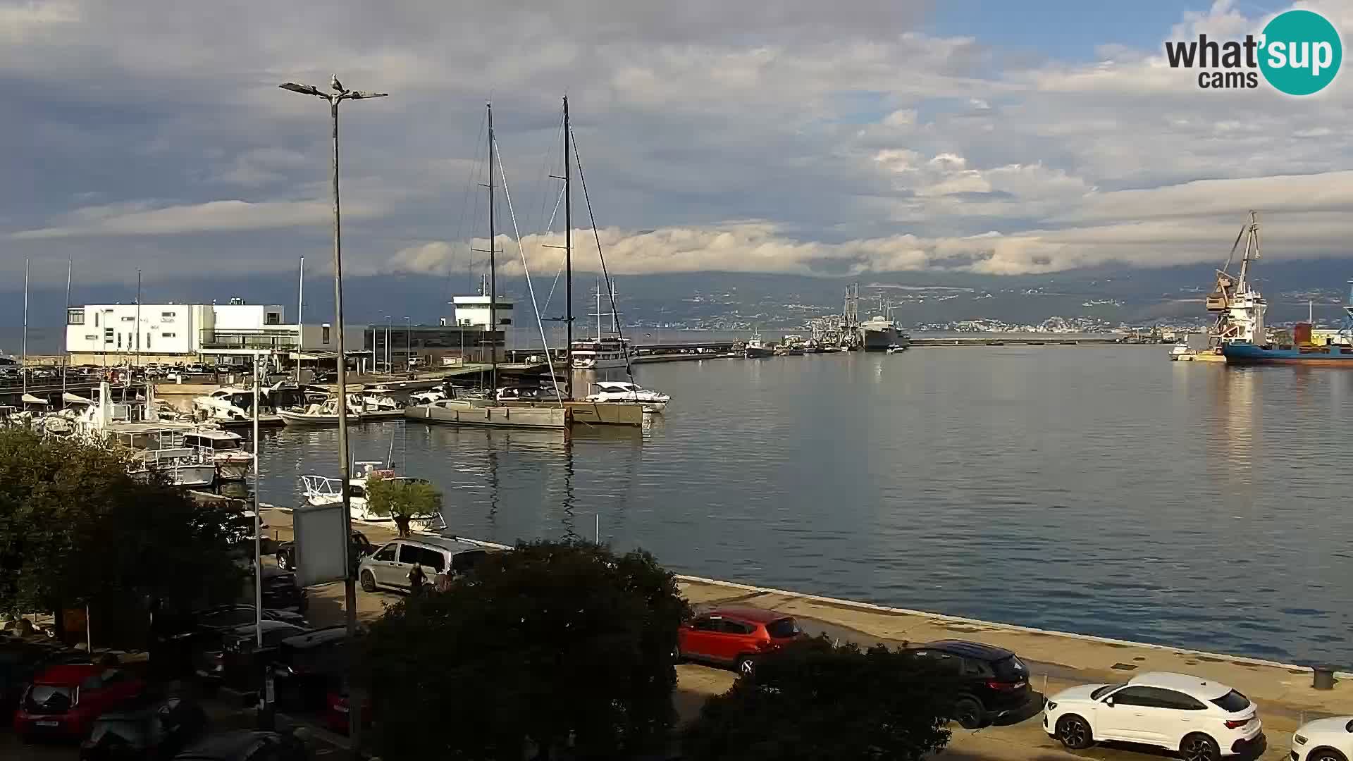Die Riva und Marina in Rijeka – Live Webcam Kroatien