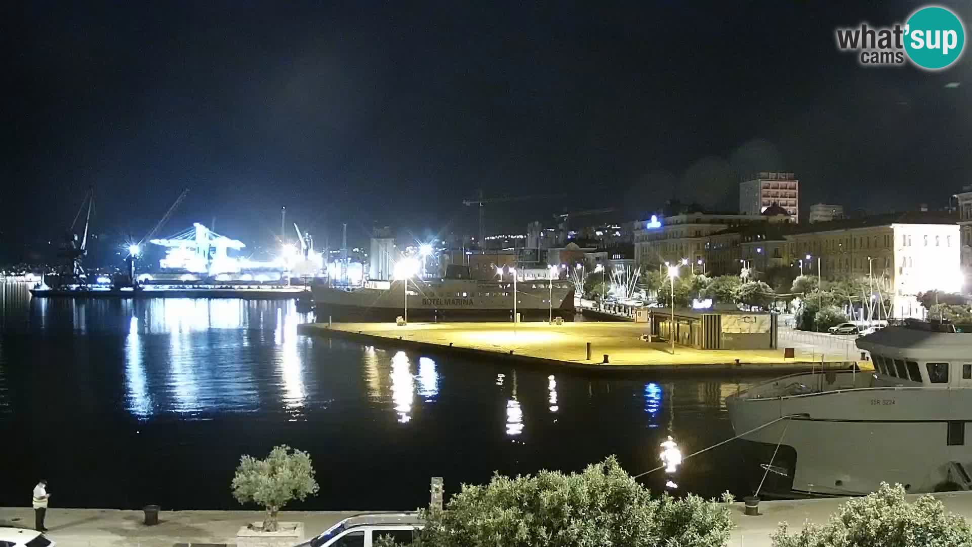 Die Riva und Marina in Rijeka – Live Webcam Kroatien