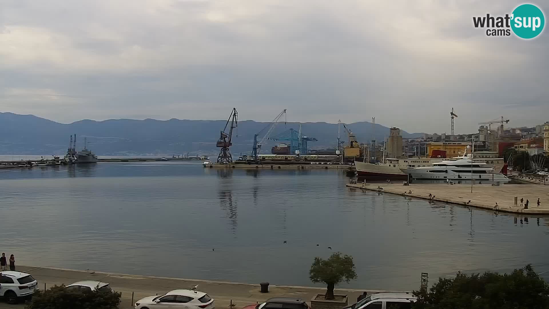 La Riva e la Marina a Rijeka (Fiume) – Live Webcam Croazia