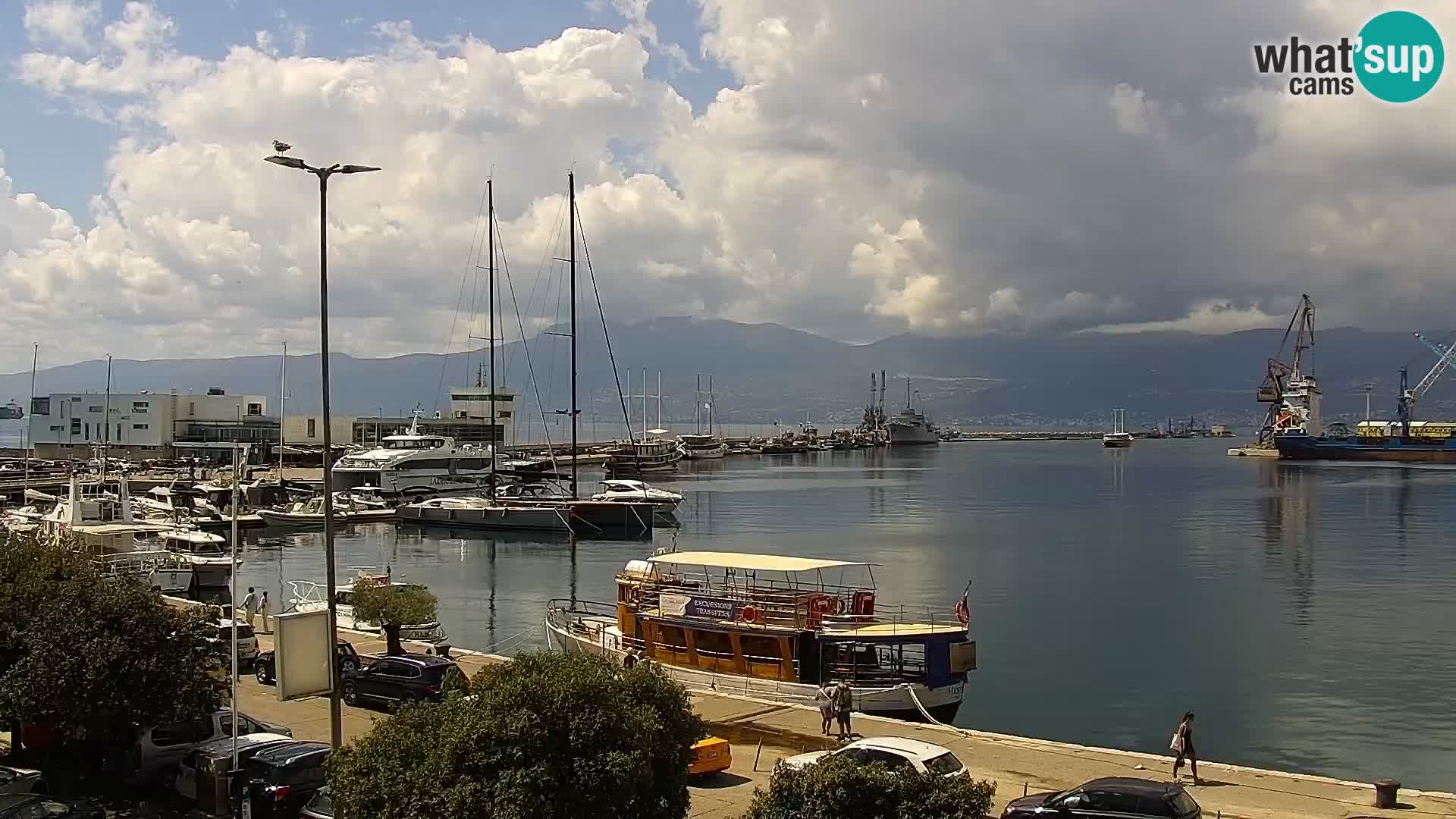 Die Riva und Marina in Rijeka – Live Webcam Kroatien