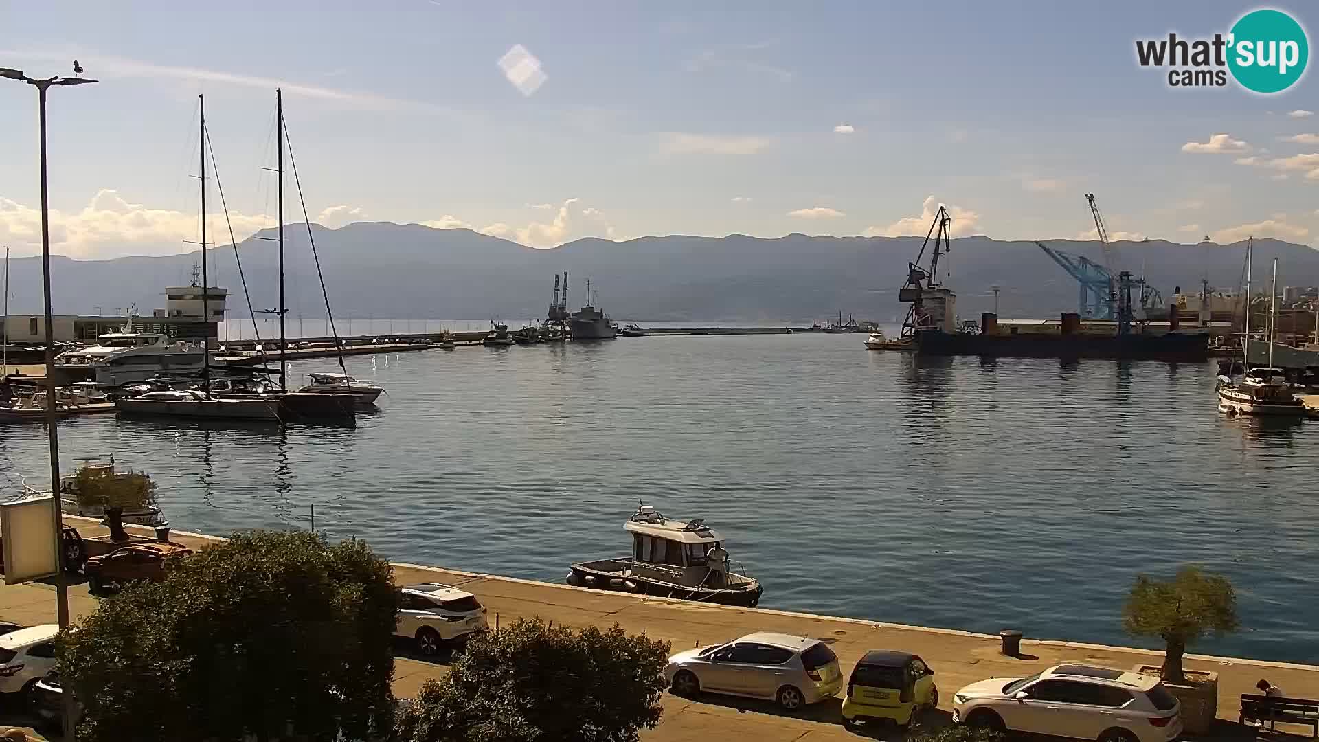 Die Riva und Marina in Rijeka – Live Webcam Kroatien