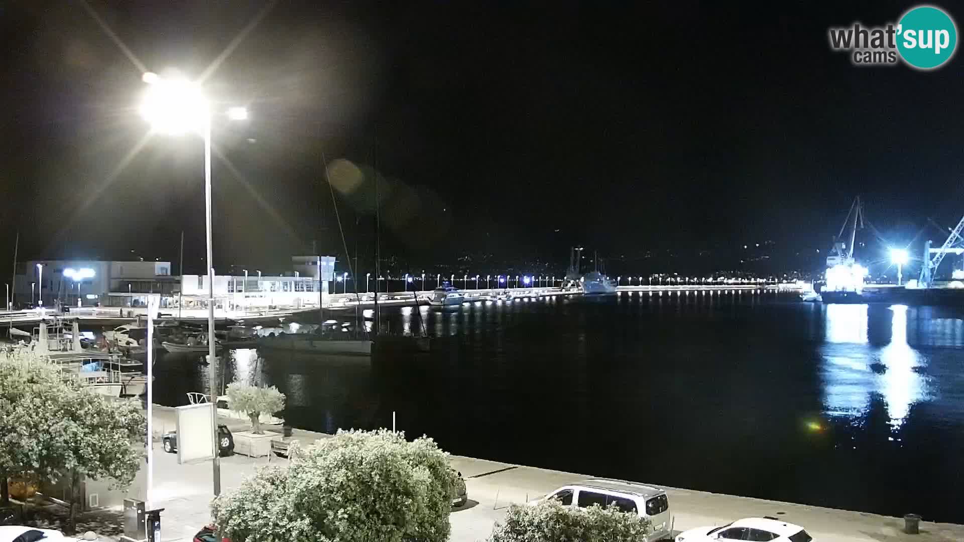 Die Riva und Marina in Rijeka – Live Webcam Kroatien