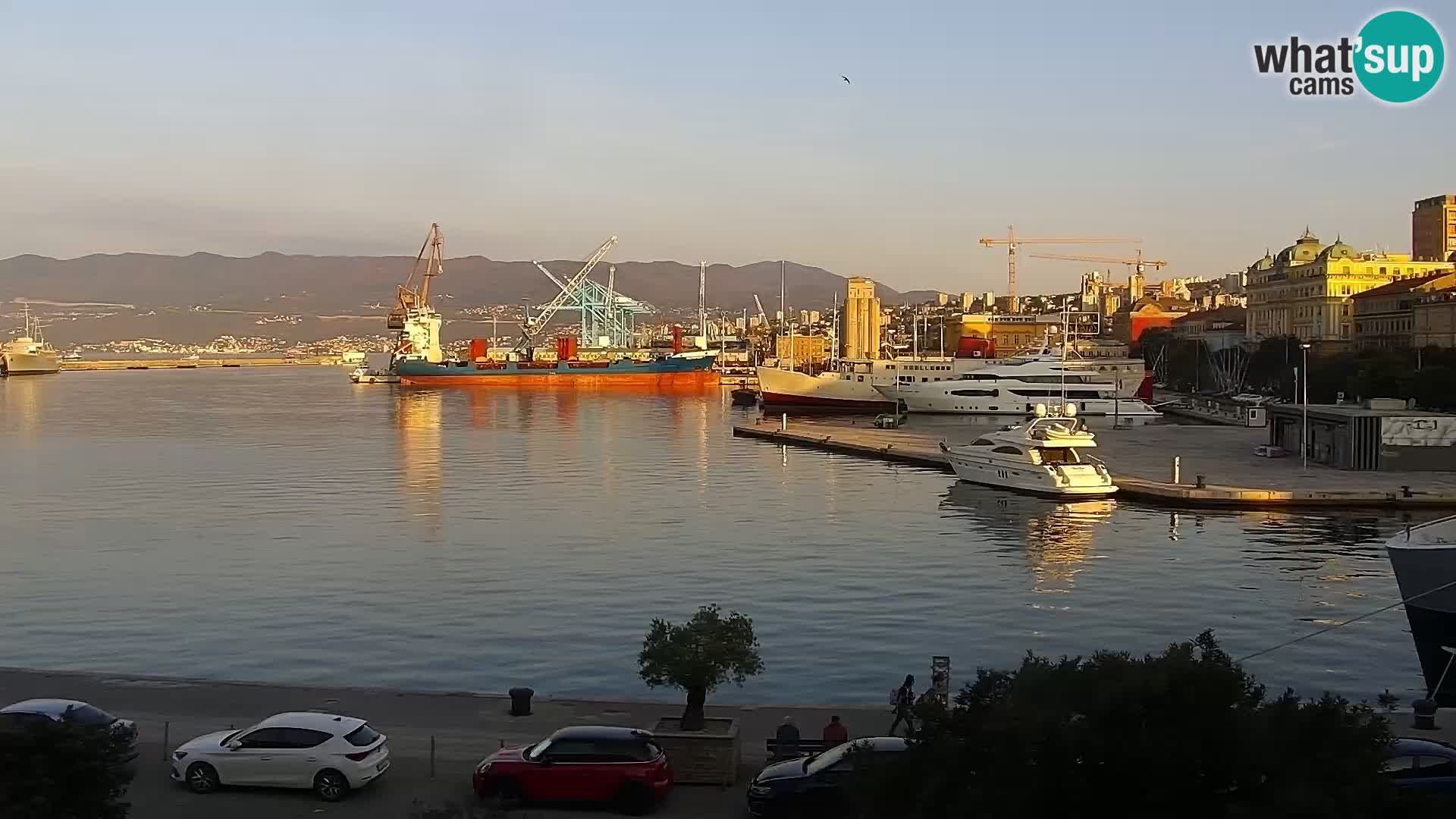 Die Riva und Marina in Rijeka – Live Webcam Kroatien