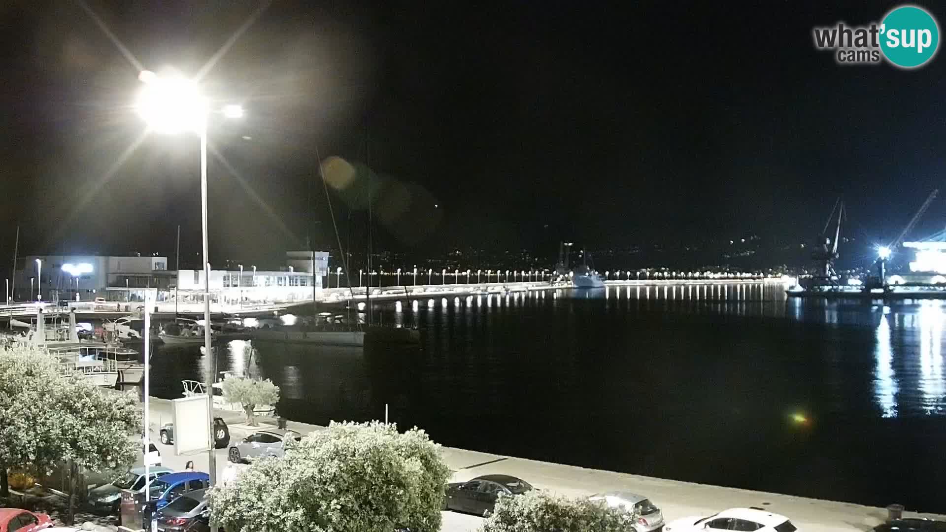 La Riva e la Marina a Rijeka (Fiume) – Live Webcam Croazia
