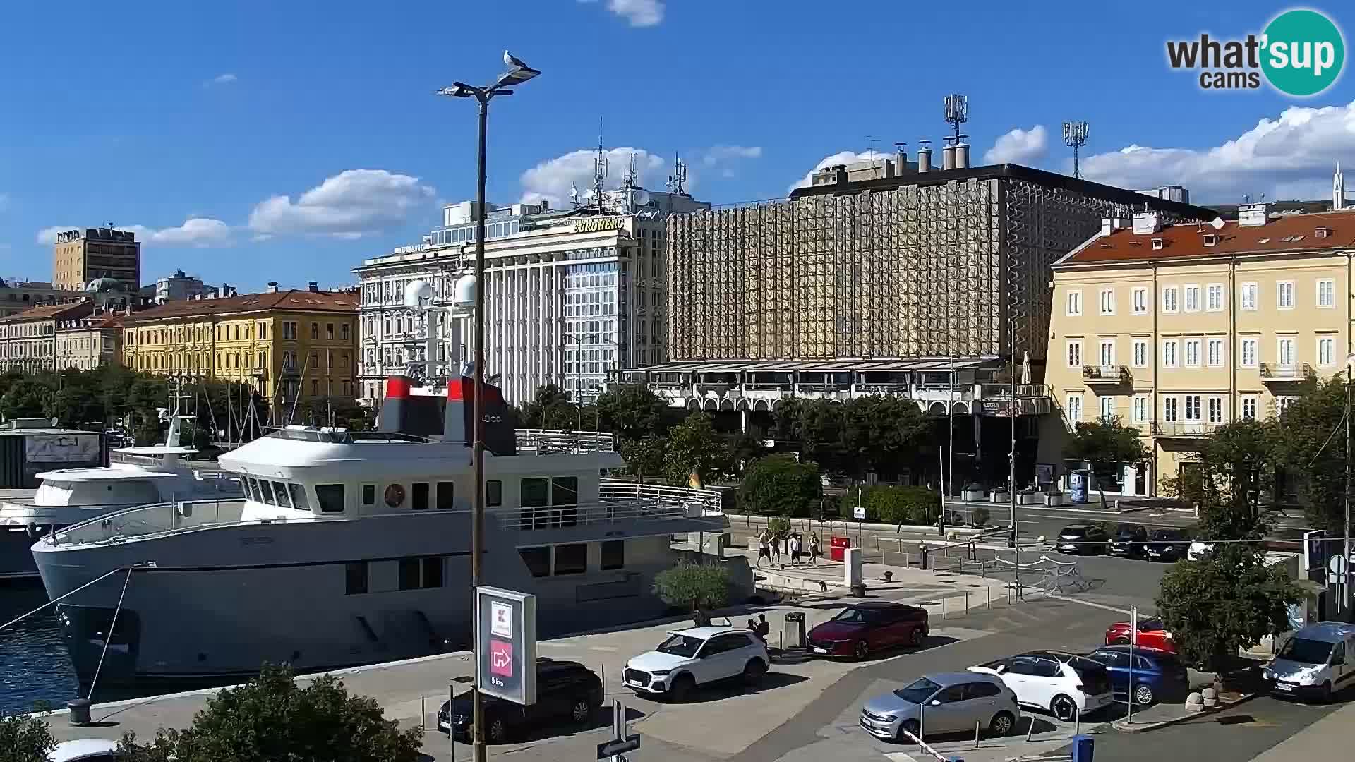 Riva i Marina u Rijeci – Web kamera uživo u Hrvatskoj