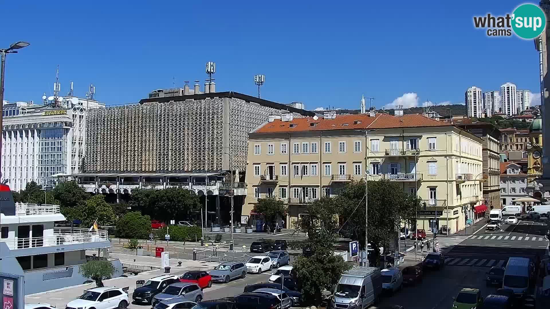 Die Riva und Marina in Rijeka – Live Webcam Kroatien