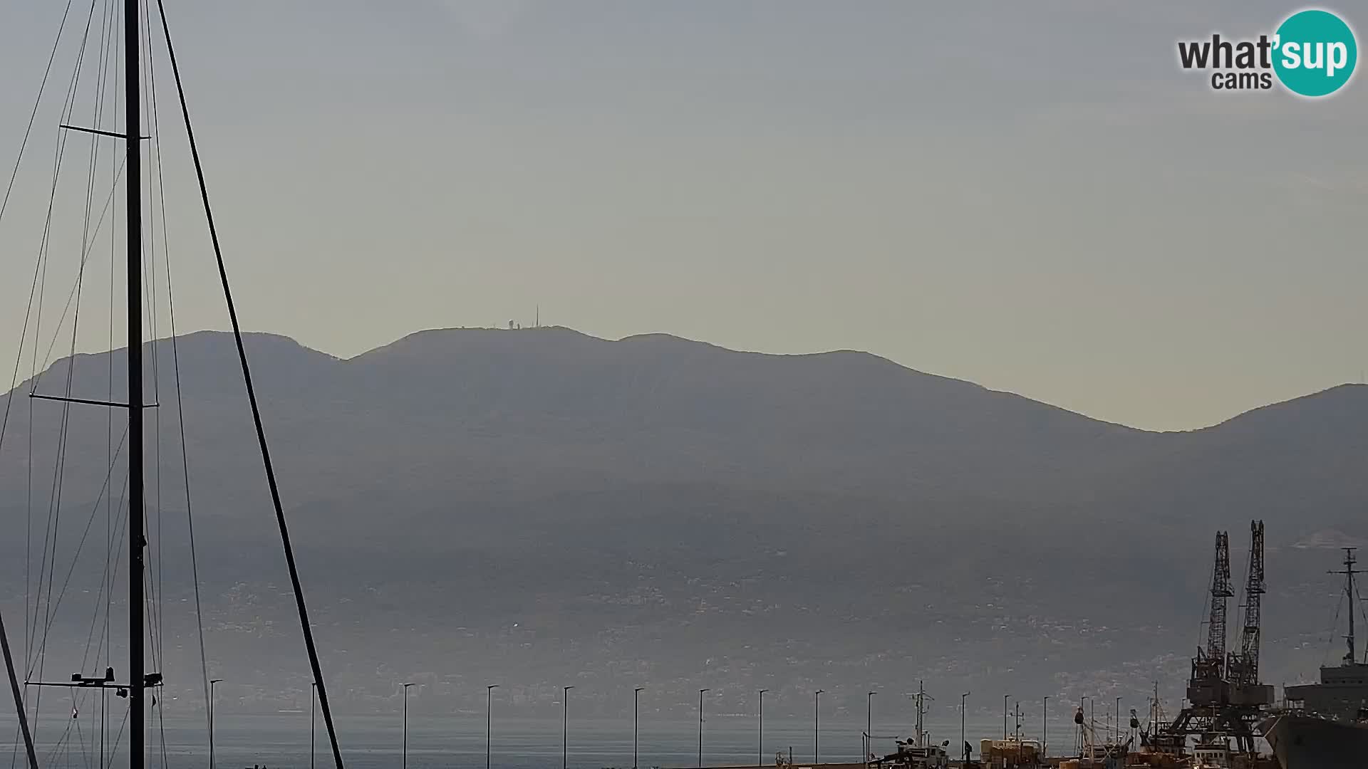 Die Riva und Marina in Rijeka – Live Webcam Kroatien