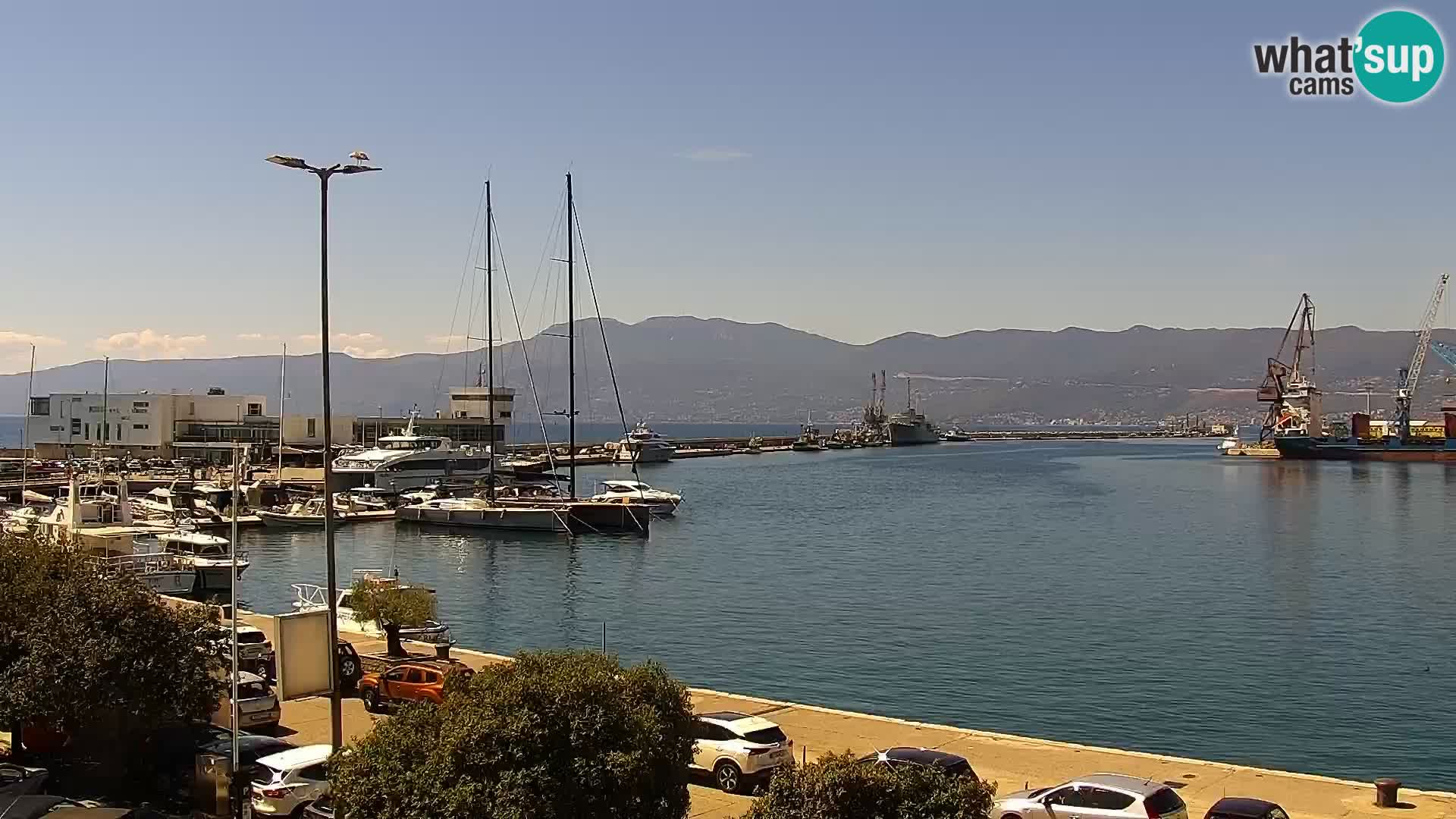 La Riva e la Marina a Rijeka (Fiume) – Live Webcam Croazia