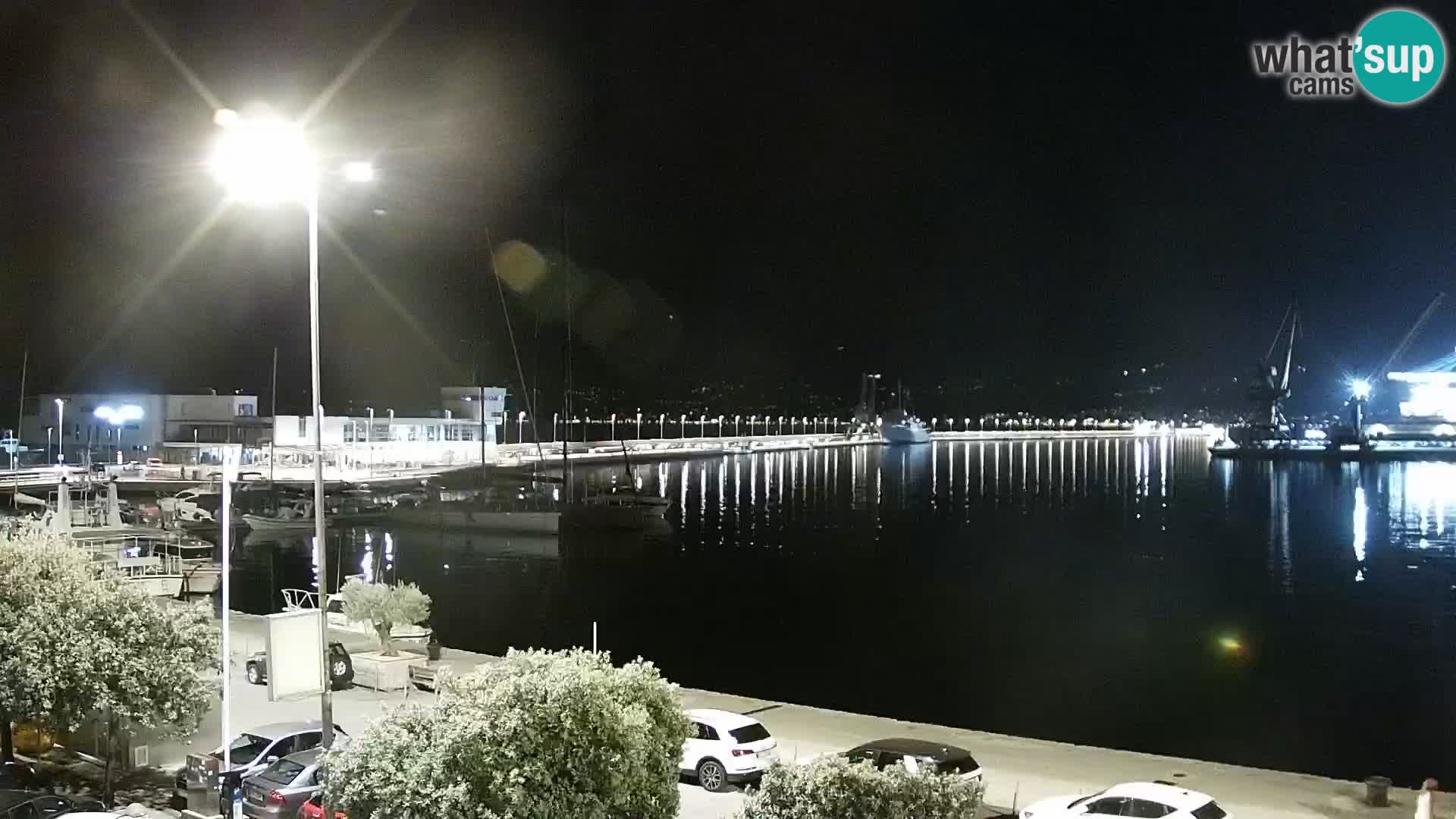 La Riva et Marina à Rijeka – Live Webcam Croatie