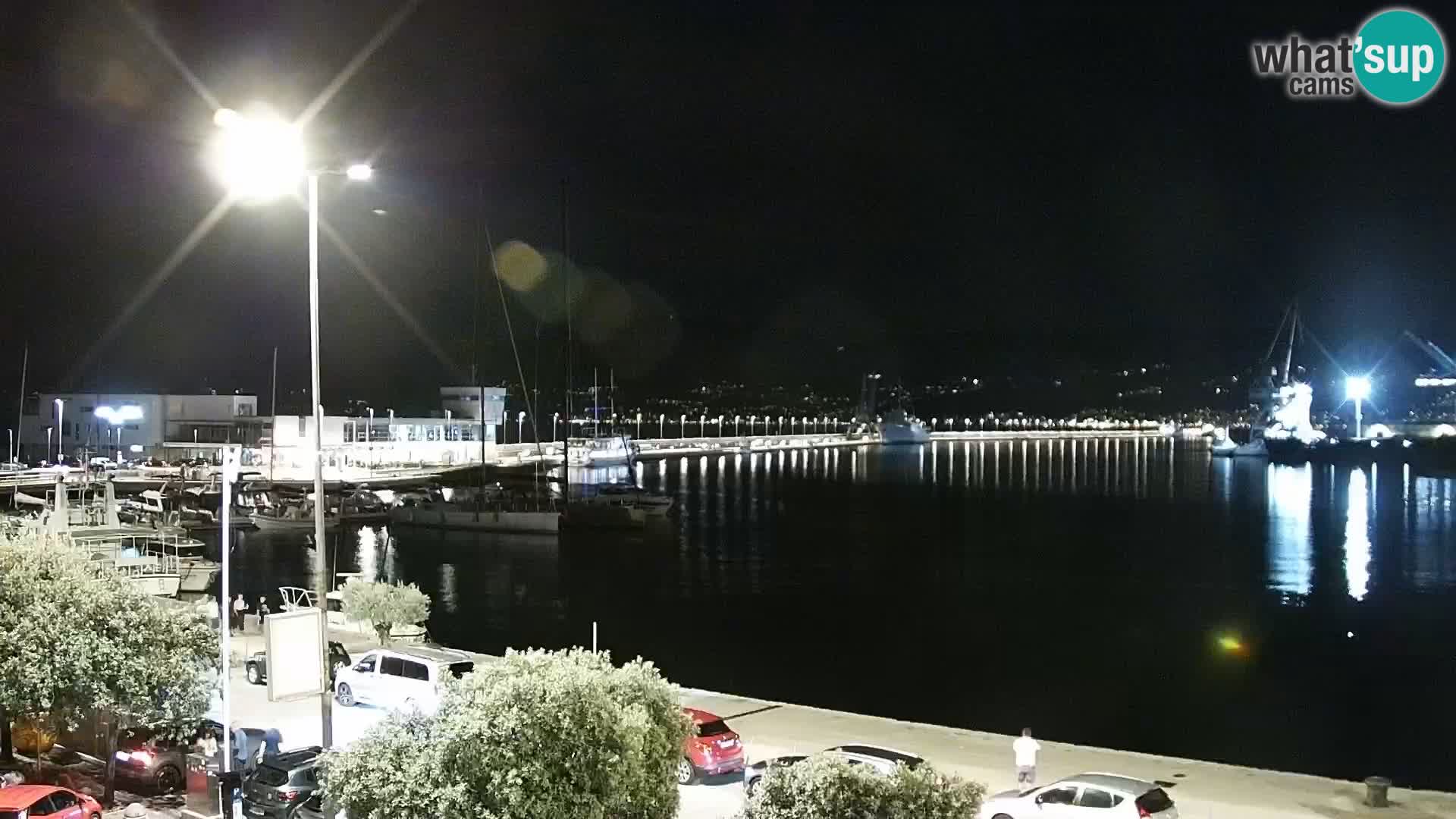 La Riva e la Marina a Rijeka (Fiume) – Live Webcam Croazia