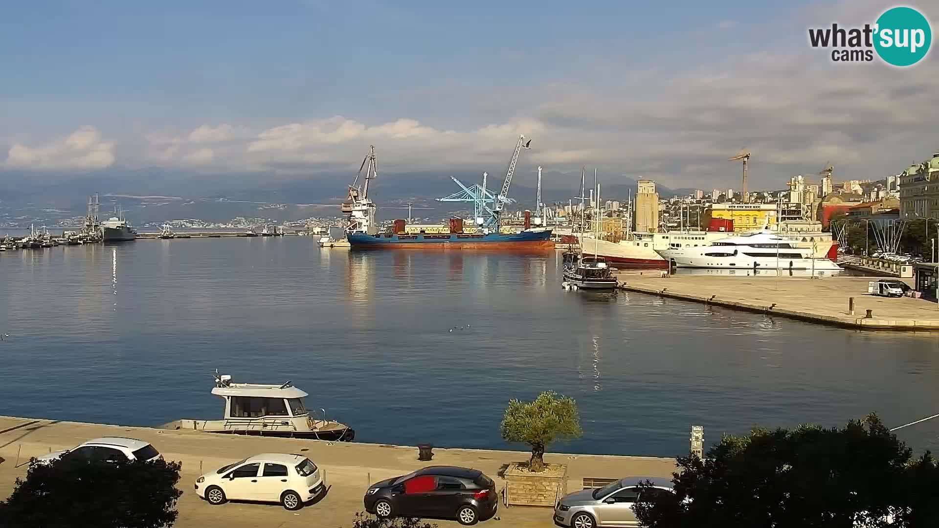 Riva i Marina u Rijeci – Web kamera uživo u Hrvatskoj