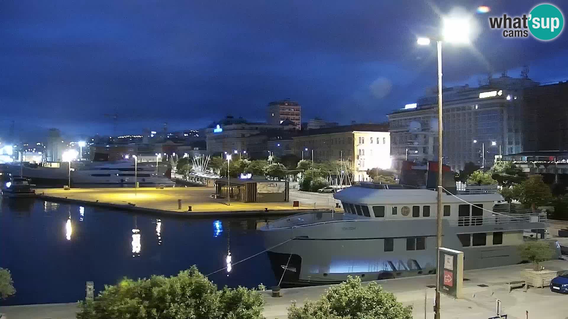 Riva i Marina u Rijeci – Web kamera uživo u Hrvatskoj