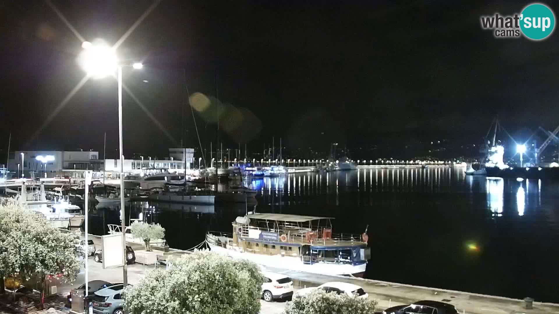 La Riva et Marina à Rijeka – Live Webcam Croatie