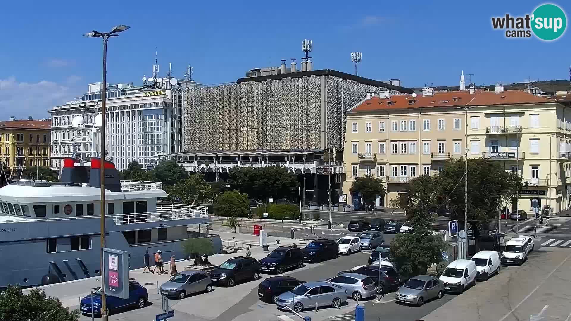 La Riva e la Marina a Rijeka (Fiume) – Live Webcam Croazia