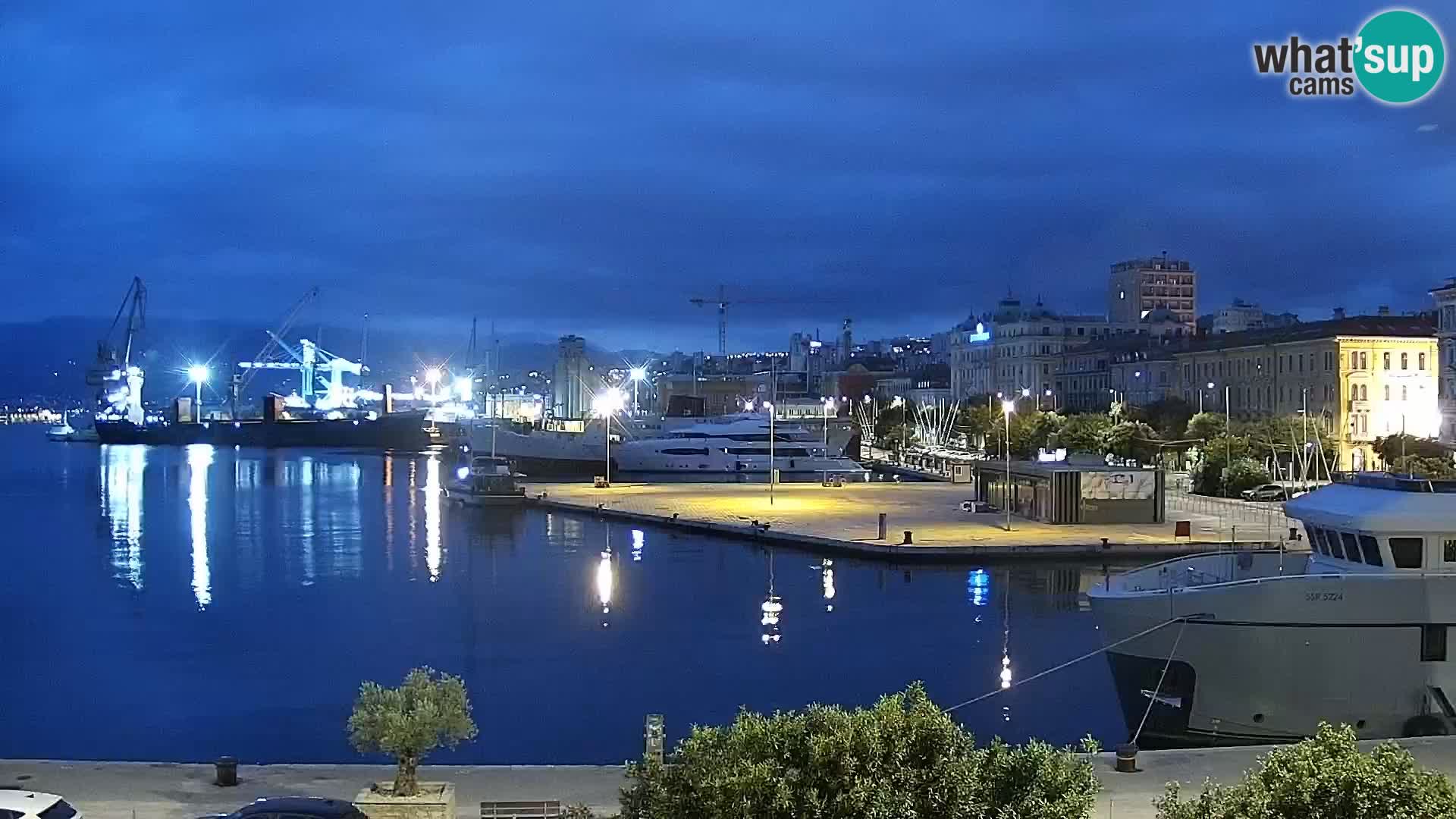 La Riva e la Marina a Rijeka (Fiume) – Live Webcam Croazia