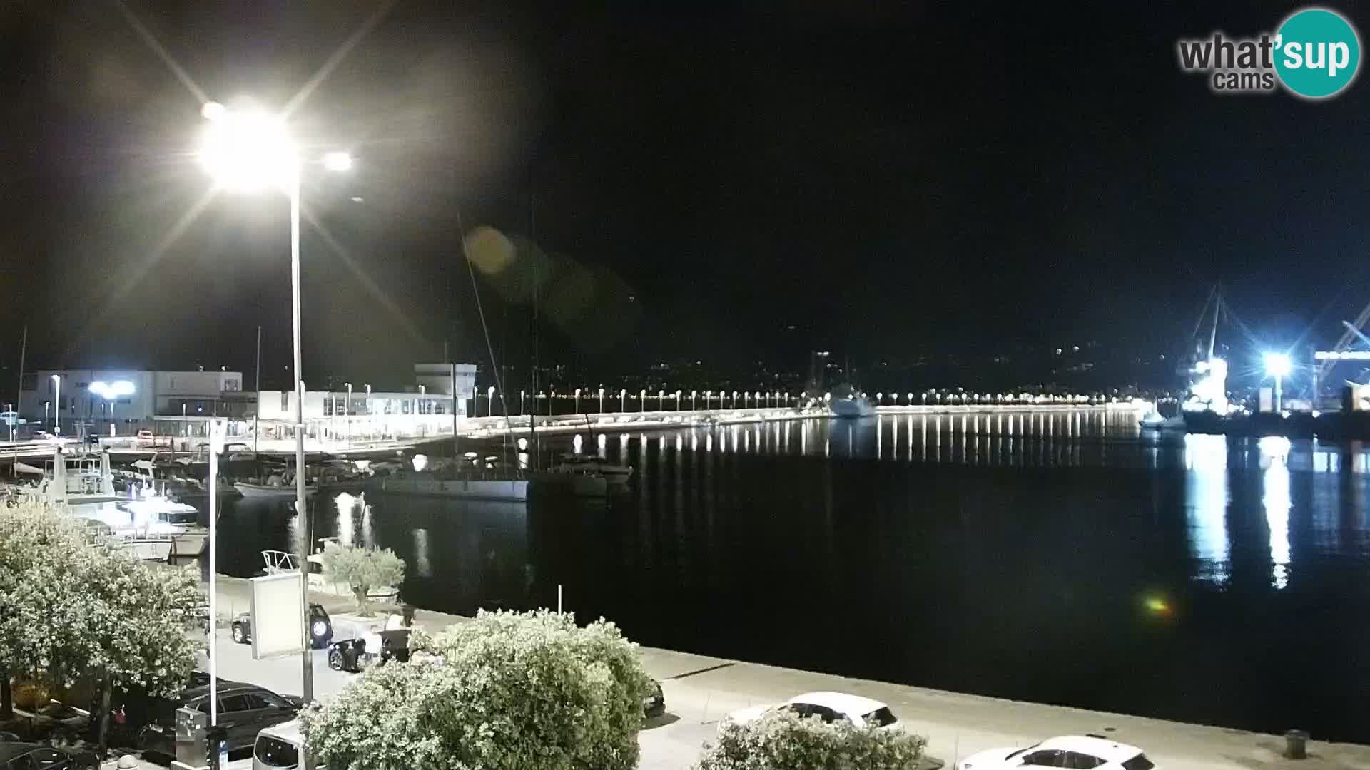 La Riva et Marina à Rijeka – Live Webcam Croatie
