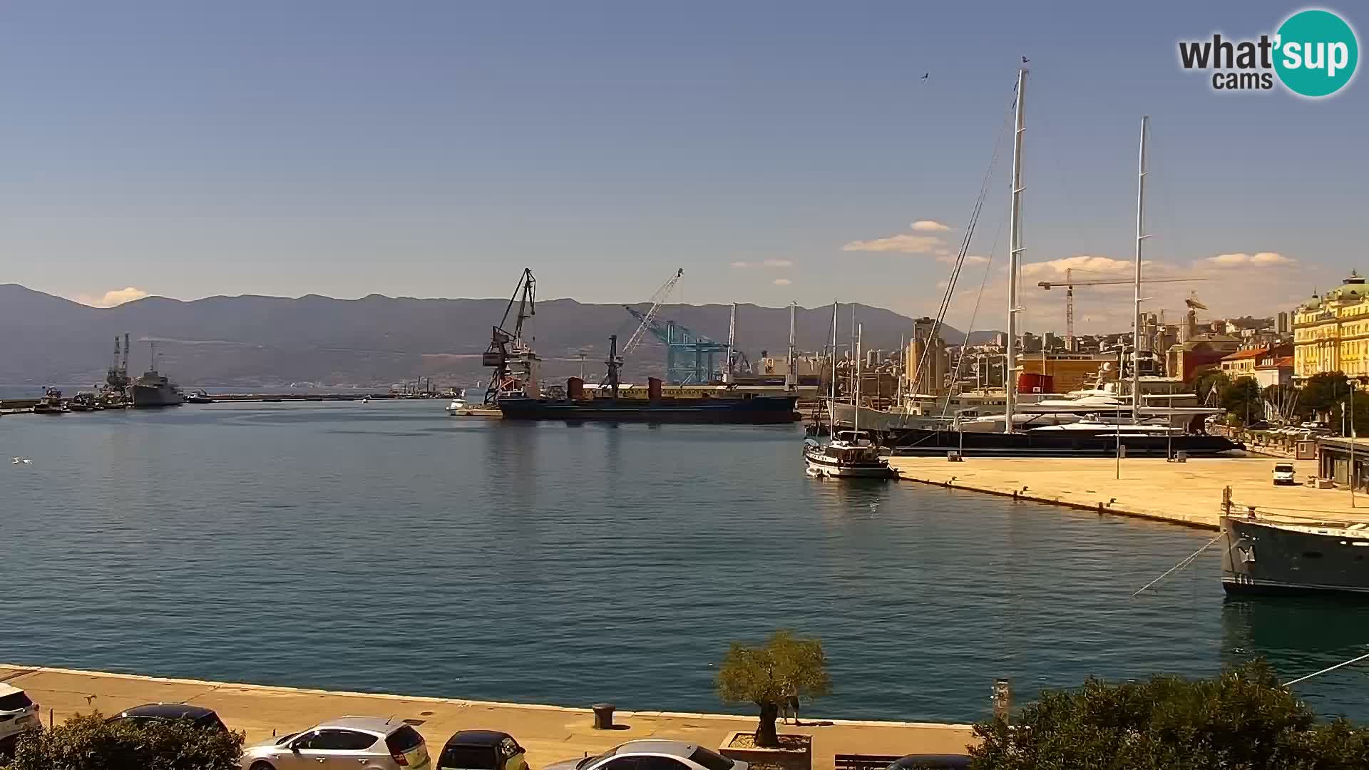 Riva i Marina u Rijeci – Web kamera uživo u Hrvatskoj