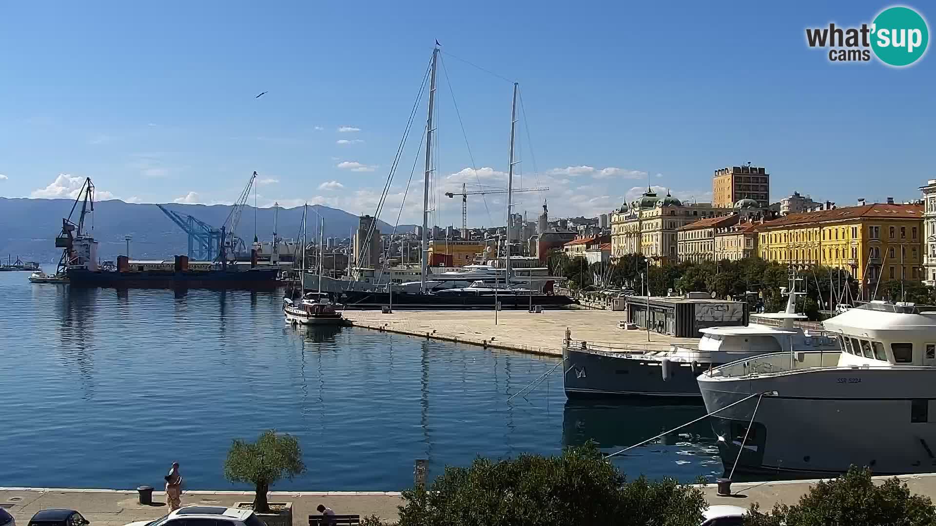 La Riva e la Marina a Rijeka (Fiume) – Live Webcam Croazia