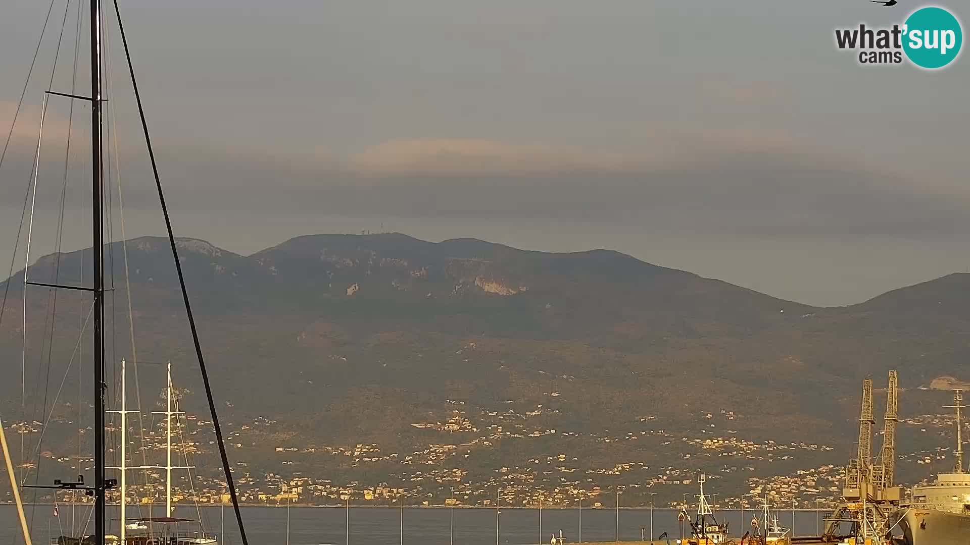 Die Riva und Marina in Rijeka – Live Webcam Kroatien