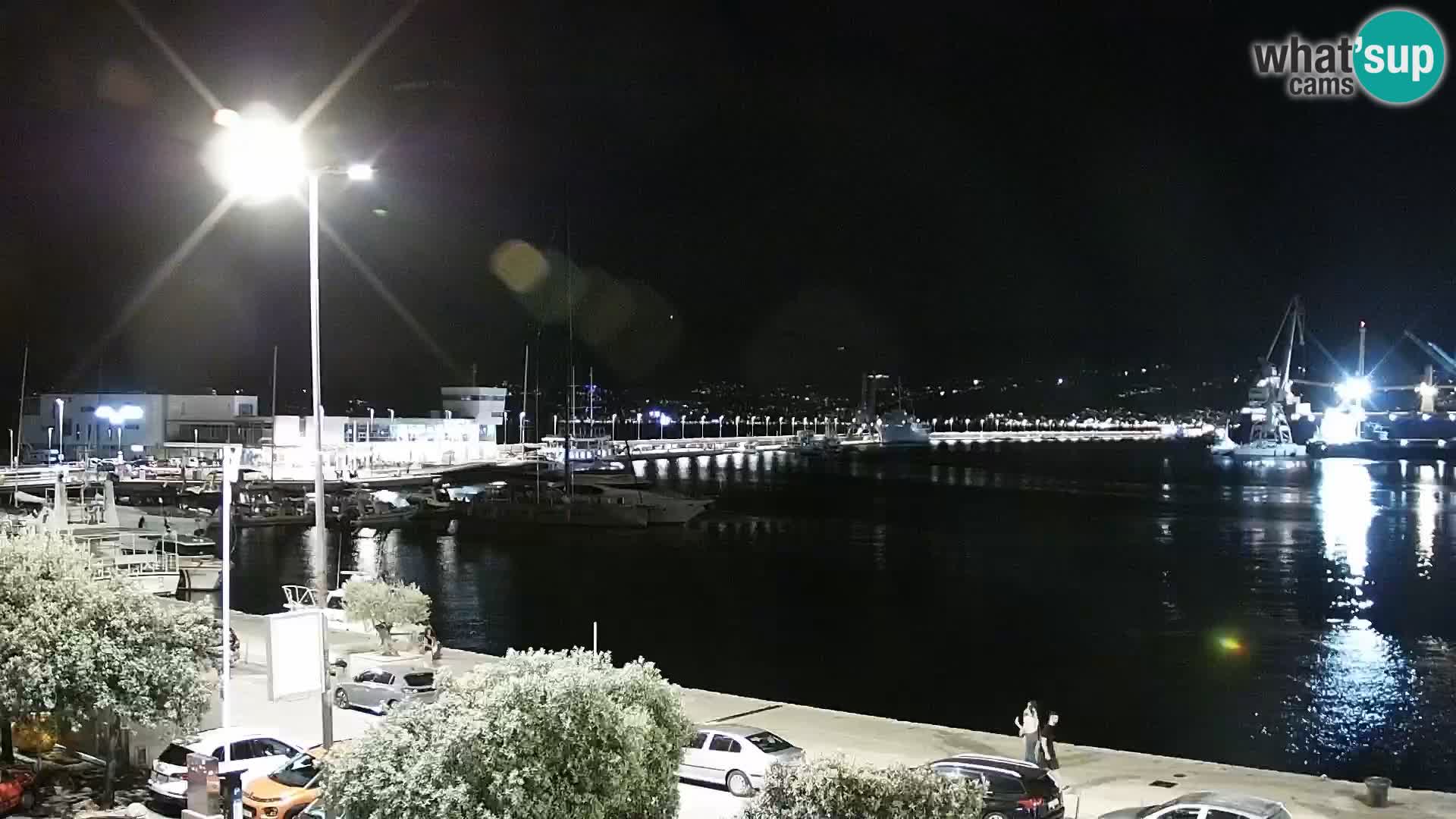 La Riva y Marina en Rijeka – Webcam en vivo Croacia