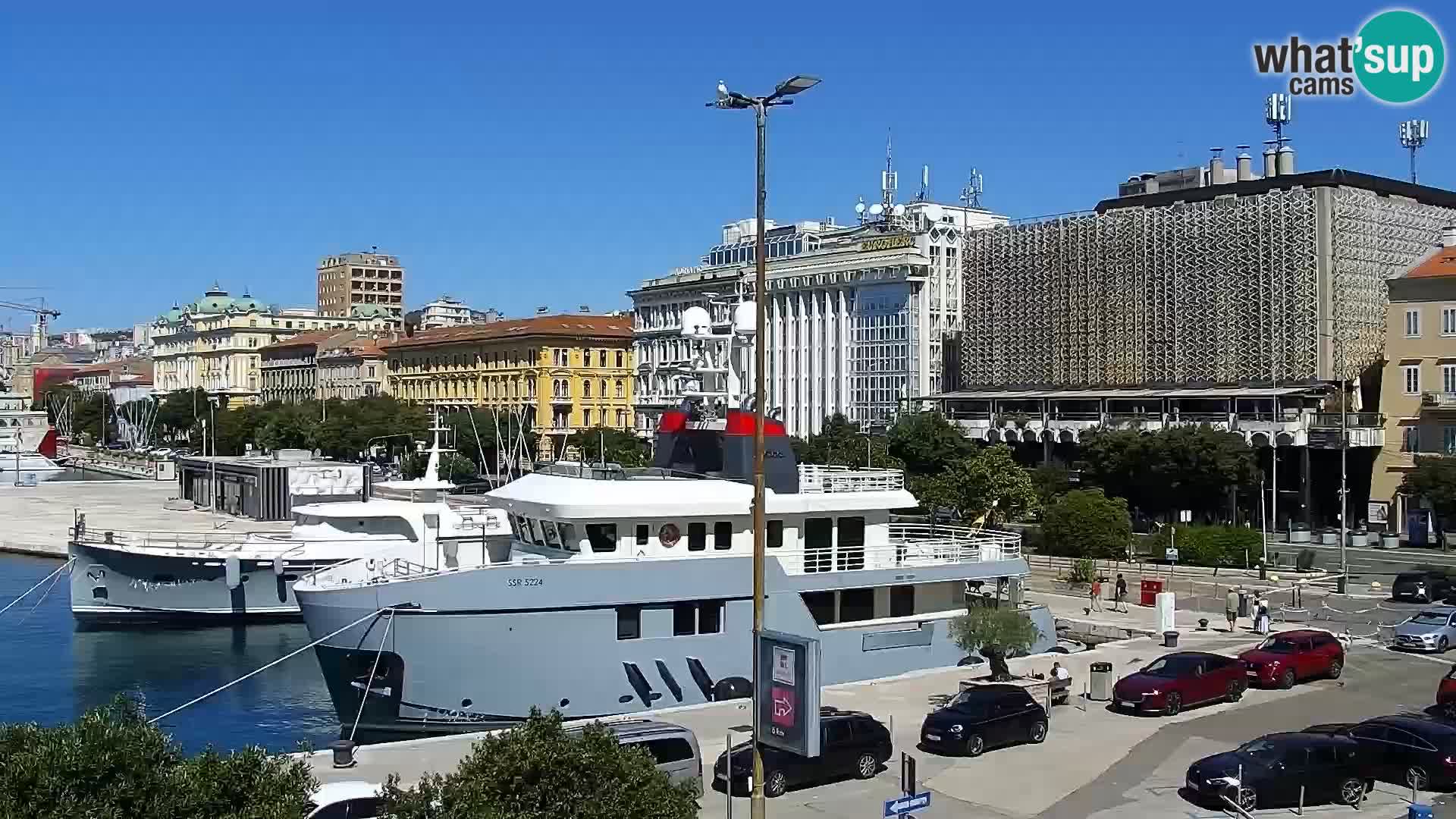 Riva i Marina u Rijeci – Web kamera uživo u Hrvatskoj