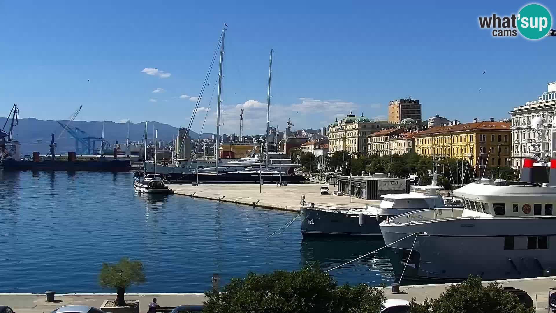 La Riva e la Marina a Rijeka (Fiume) – Live Webcam Croazia