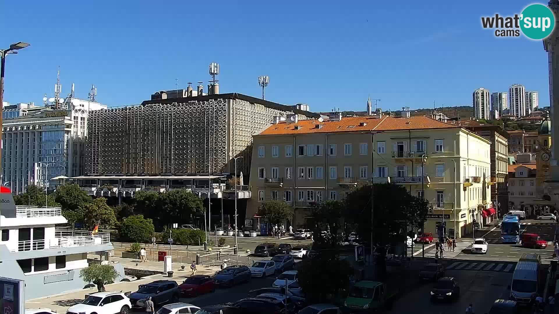 La Riva et Marina à Rijeka – Live Webcam Croatie