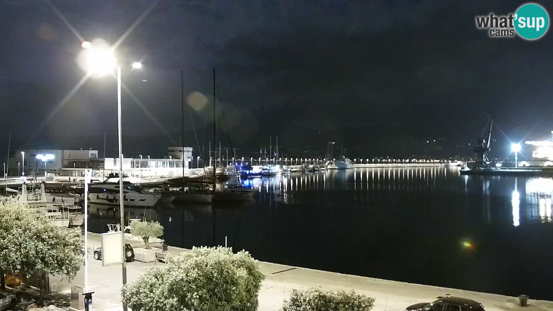 Die Riva und Marina in Rijeka – Live Webcam Kroatien