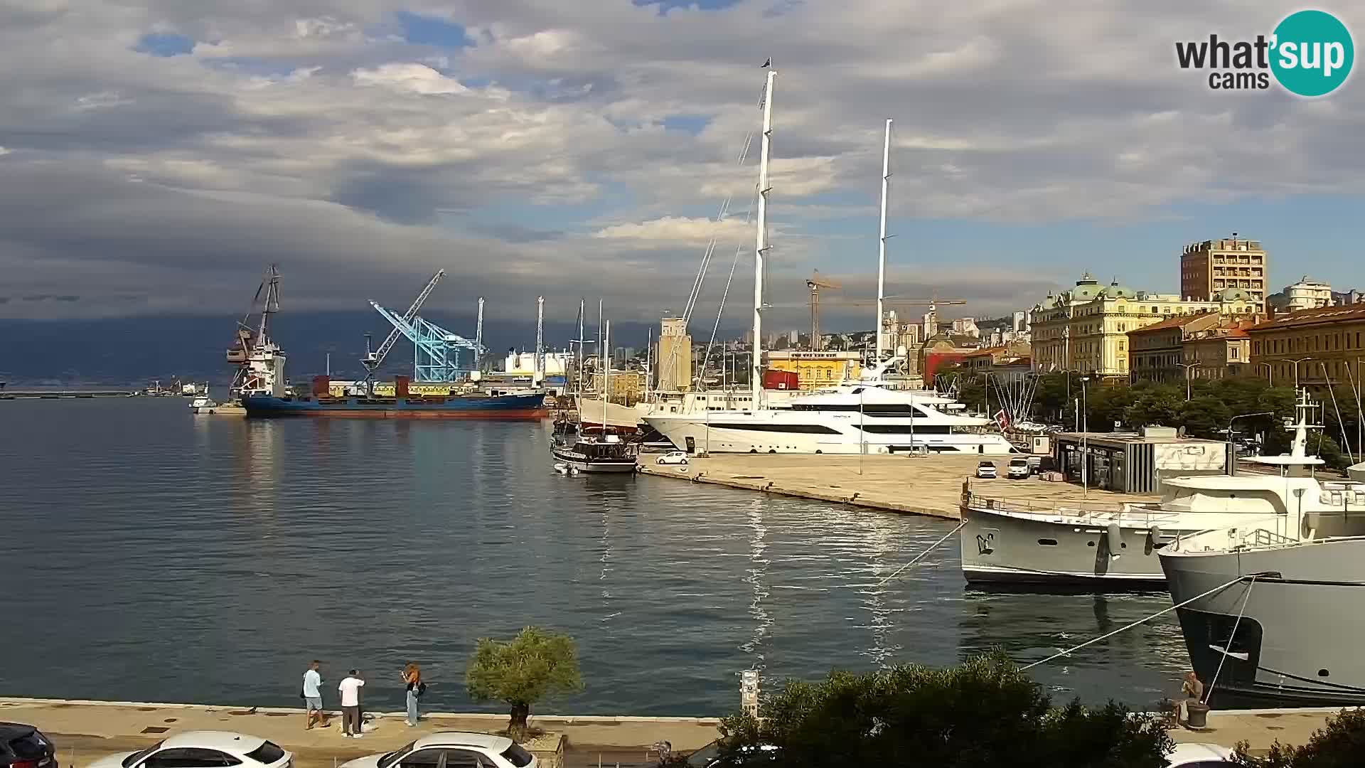 La Riva et Marina à Rijeka – Live Webcam Croatie