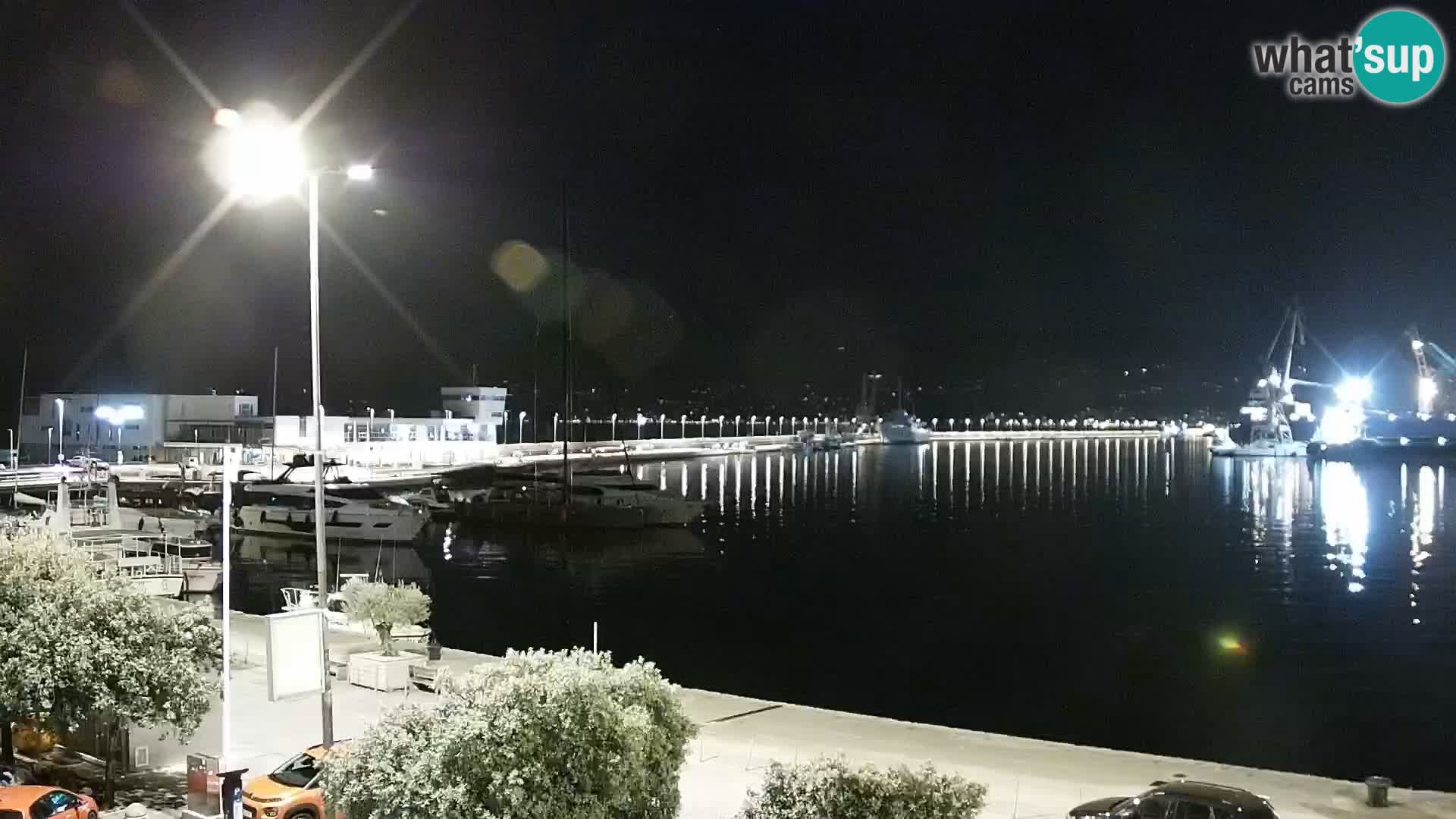 Die Riva und Marina in Rijeka – Live Webcam Kroatien