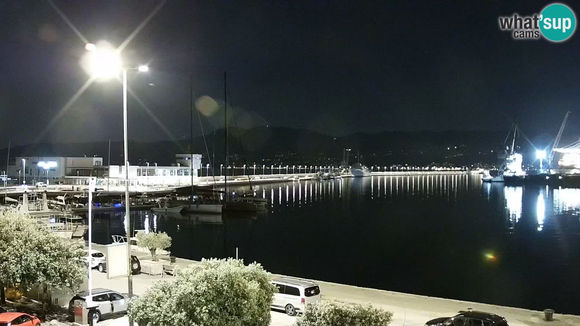 La Riva e la Marina a Rijeka (Fiume) – Live Webcam Croazia