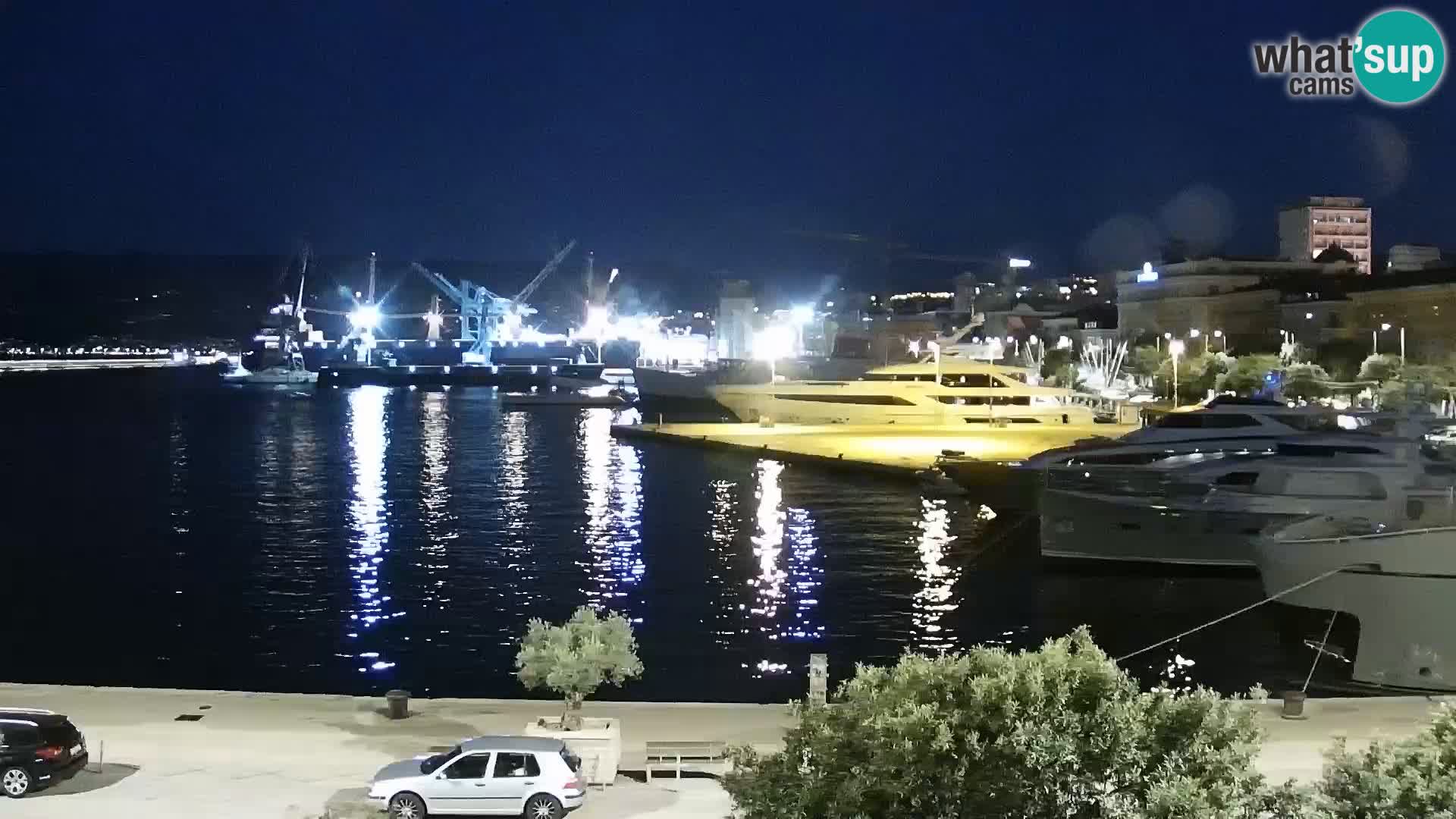 Die Riva und Marina in Rijeka – Live Webcam Kroatien