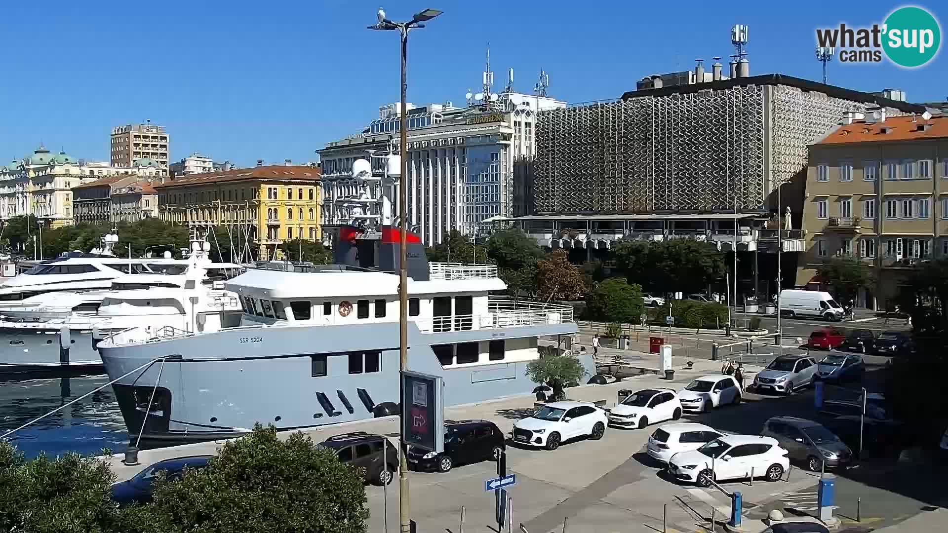 Riva i Marina u Rijeci – Web kamera uživo u Hrvatskoj