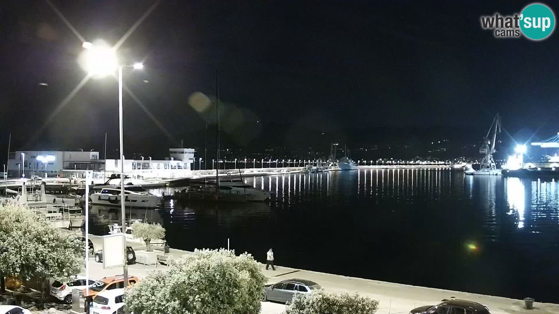 La Riva et Marina à Rijeka – Live Webcam Croatie