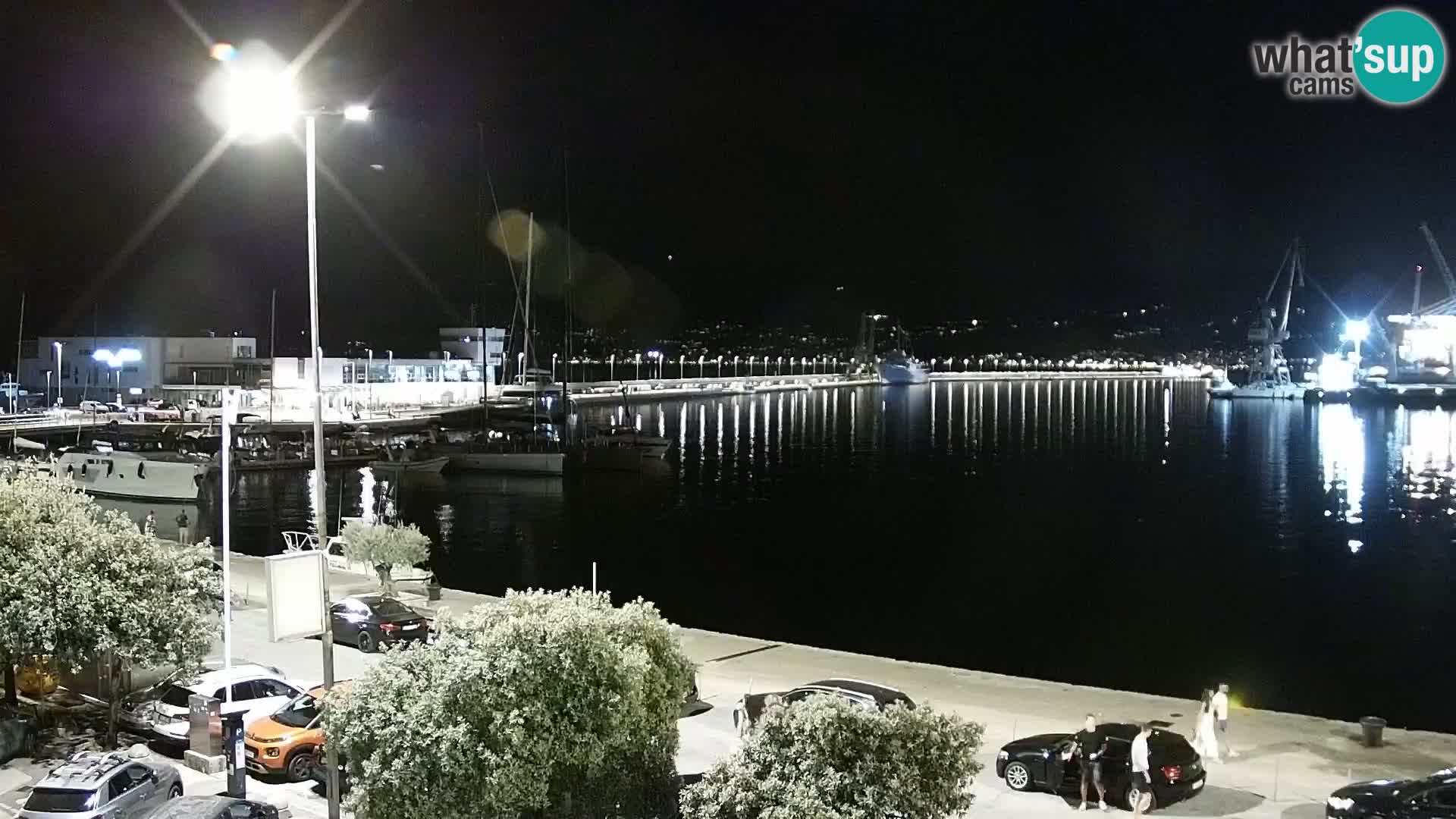 Die Riva und Marina in Rijeka – Live Webcam Kroatien