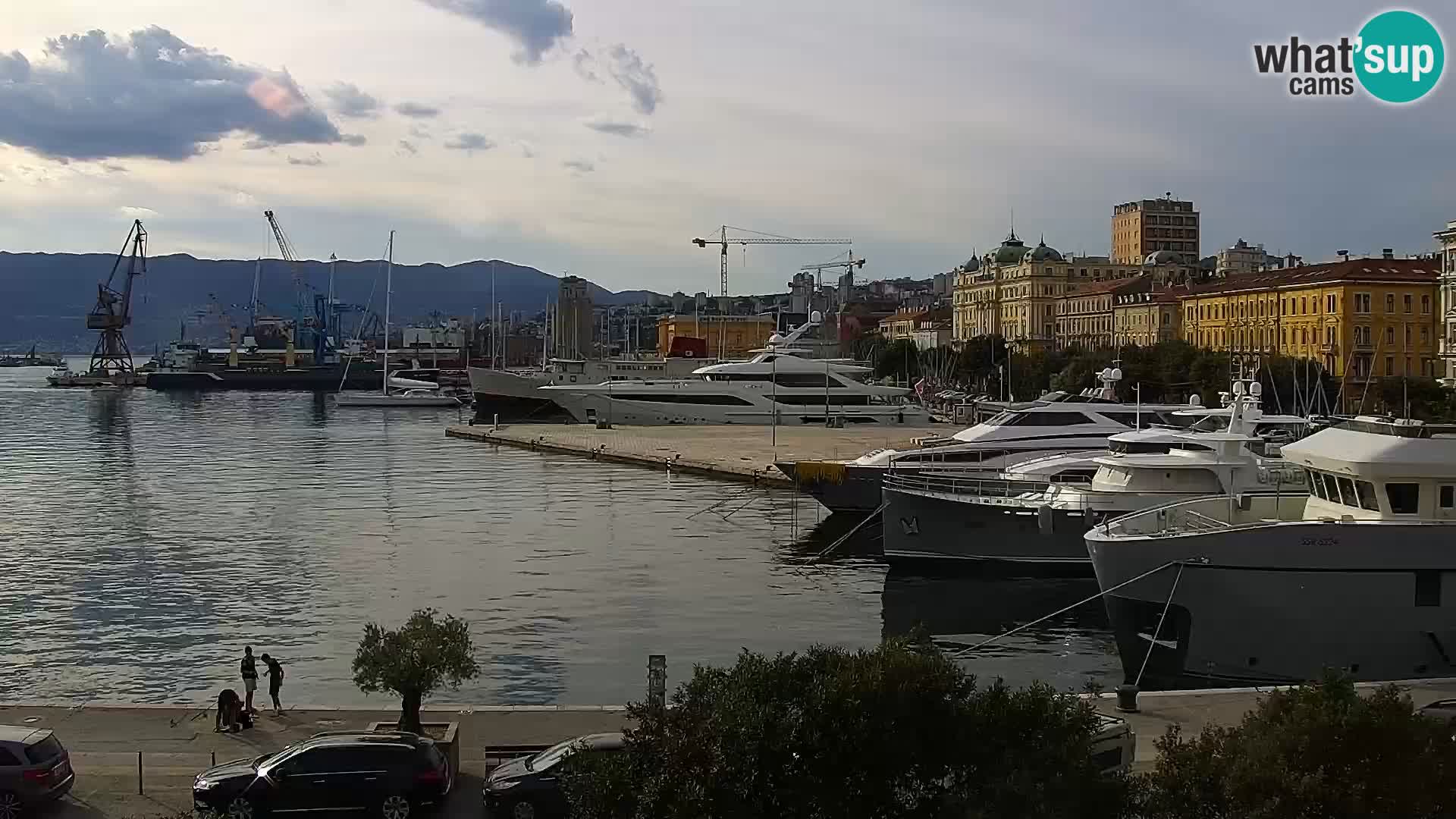 La Riva e la Marina a Rijeka (Fiume) – Live Webcam Croazia