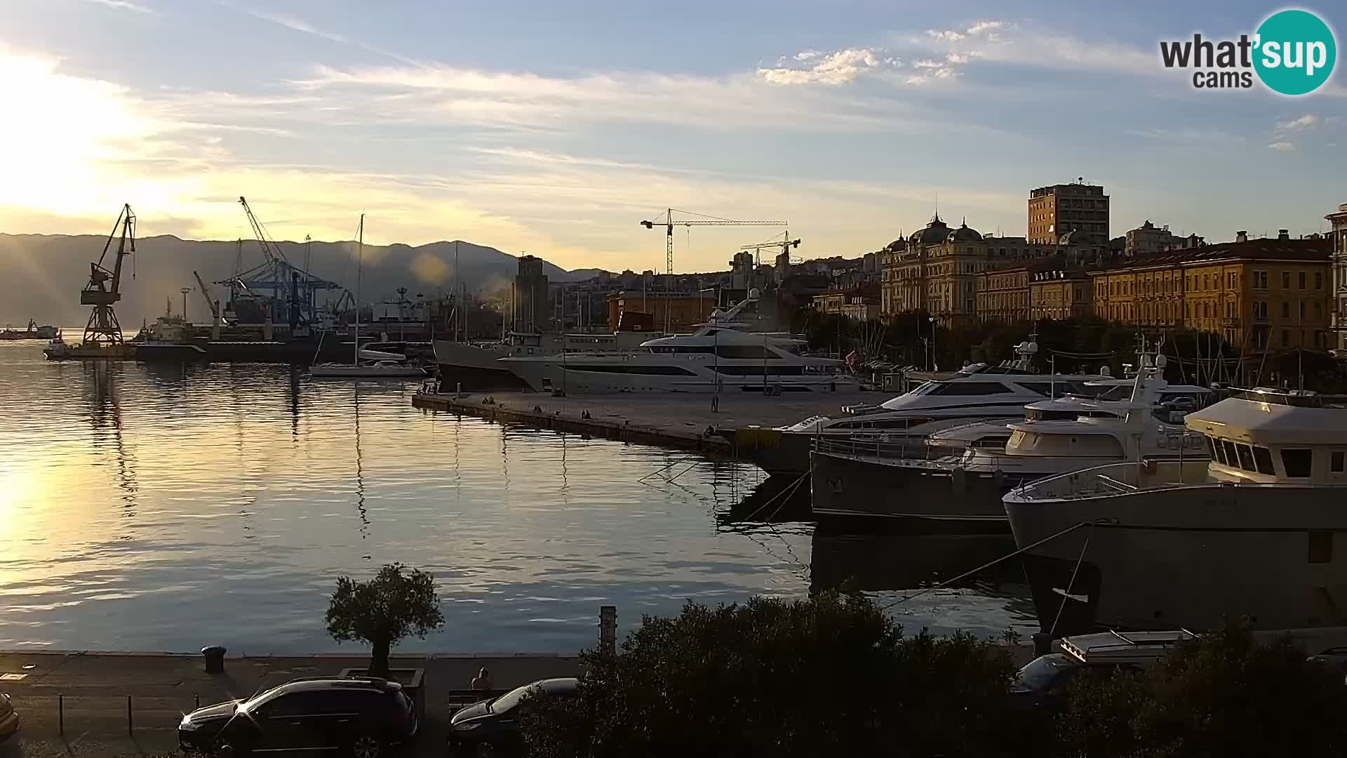 La Riva e la Marina a Rijeka (Fiume) – Live Webcam Croazia
