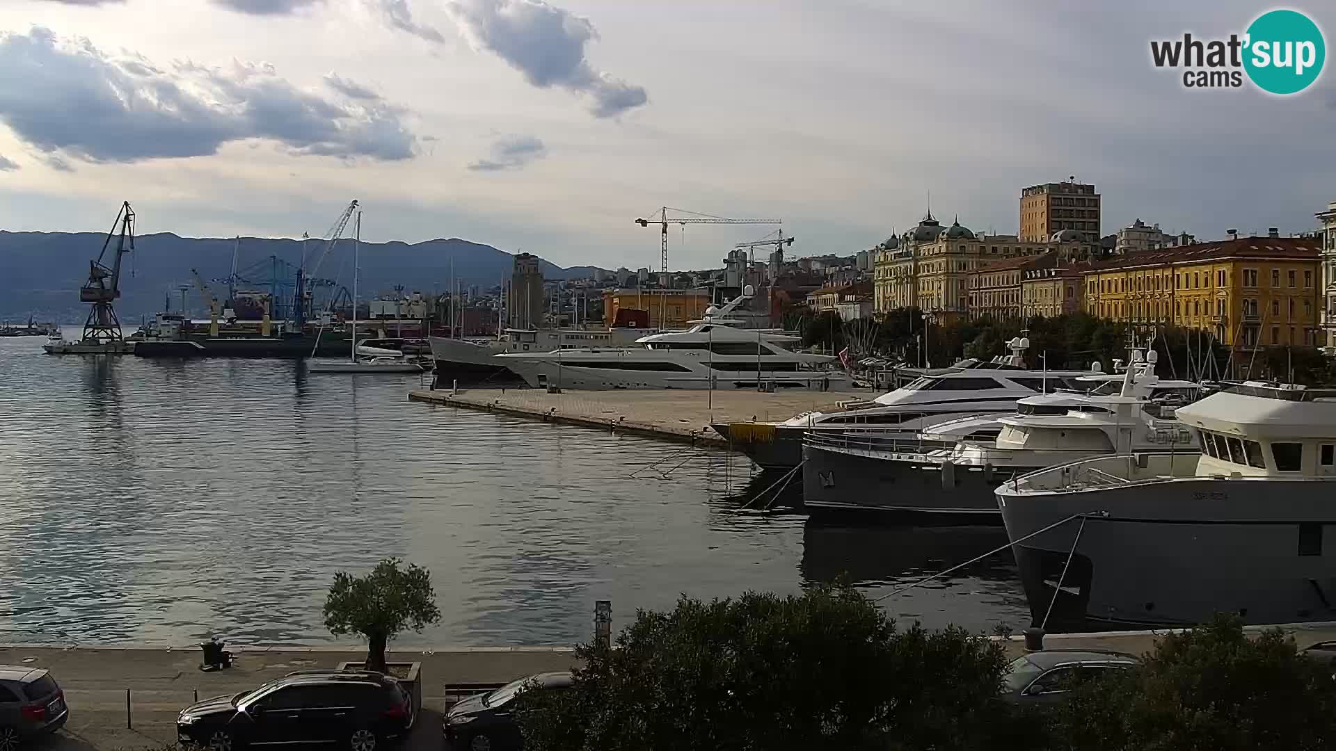 Riva i Marina u Rijeci – Web kamera uživo u Hrvatskoj