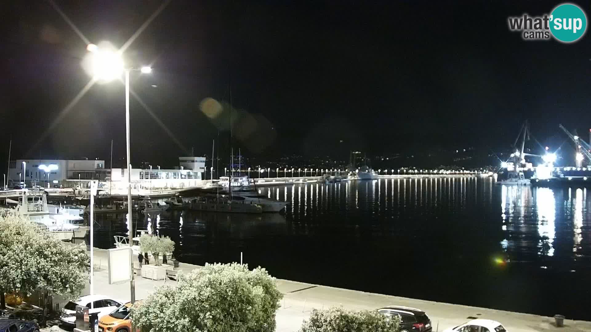 La Riva y Marina en Rijeka – Webcam en vivo Croacia