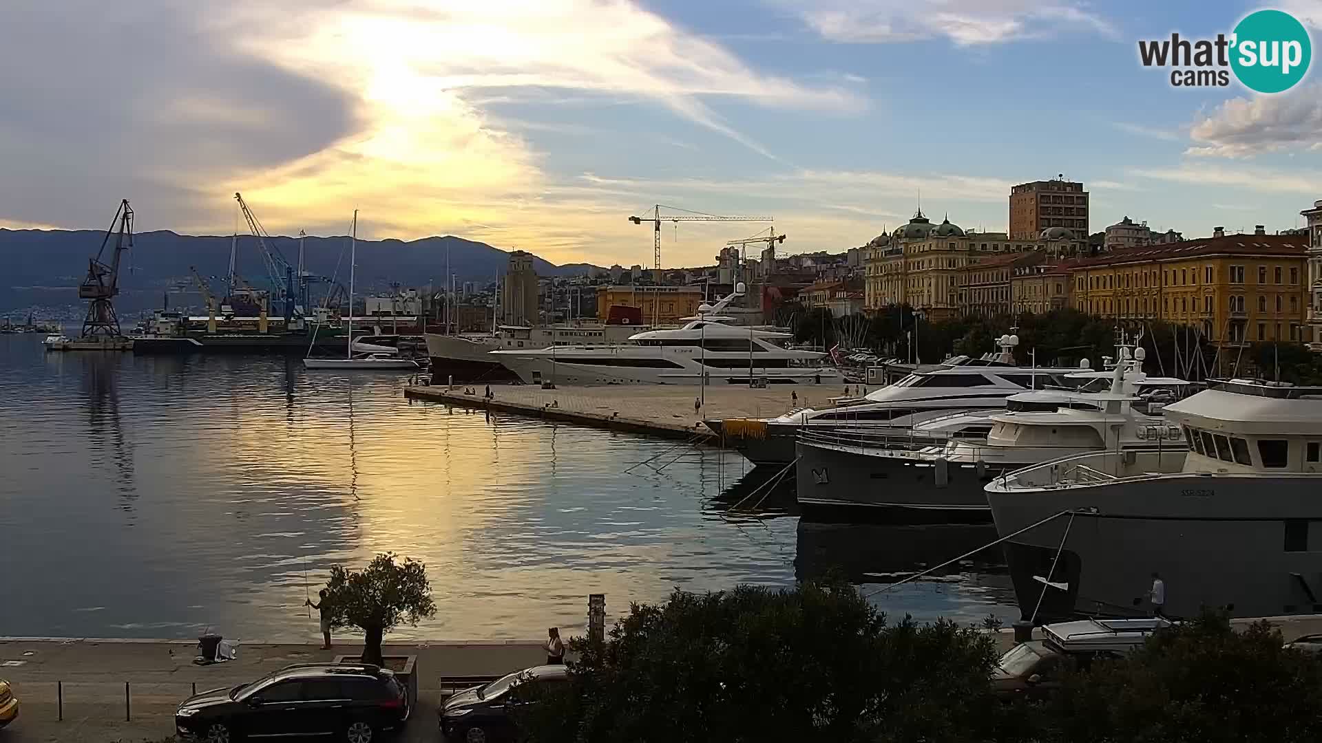 La Riva e la Marina a Rijeka (Fiume) – Live Webcam Croazia