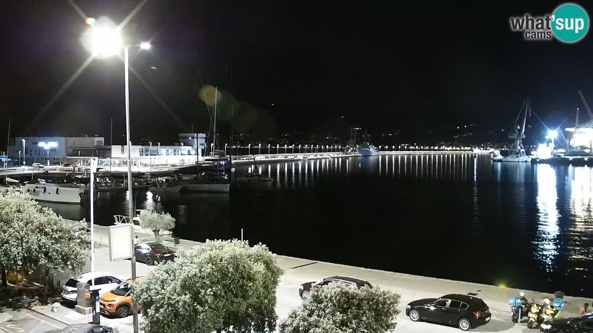 Die Riva und Marina in Rijeka – Live Webcam Kroatien