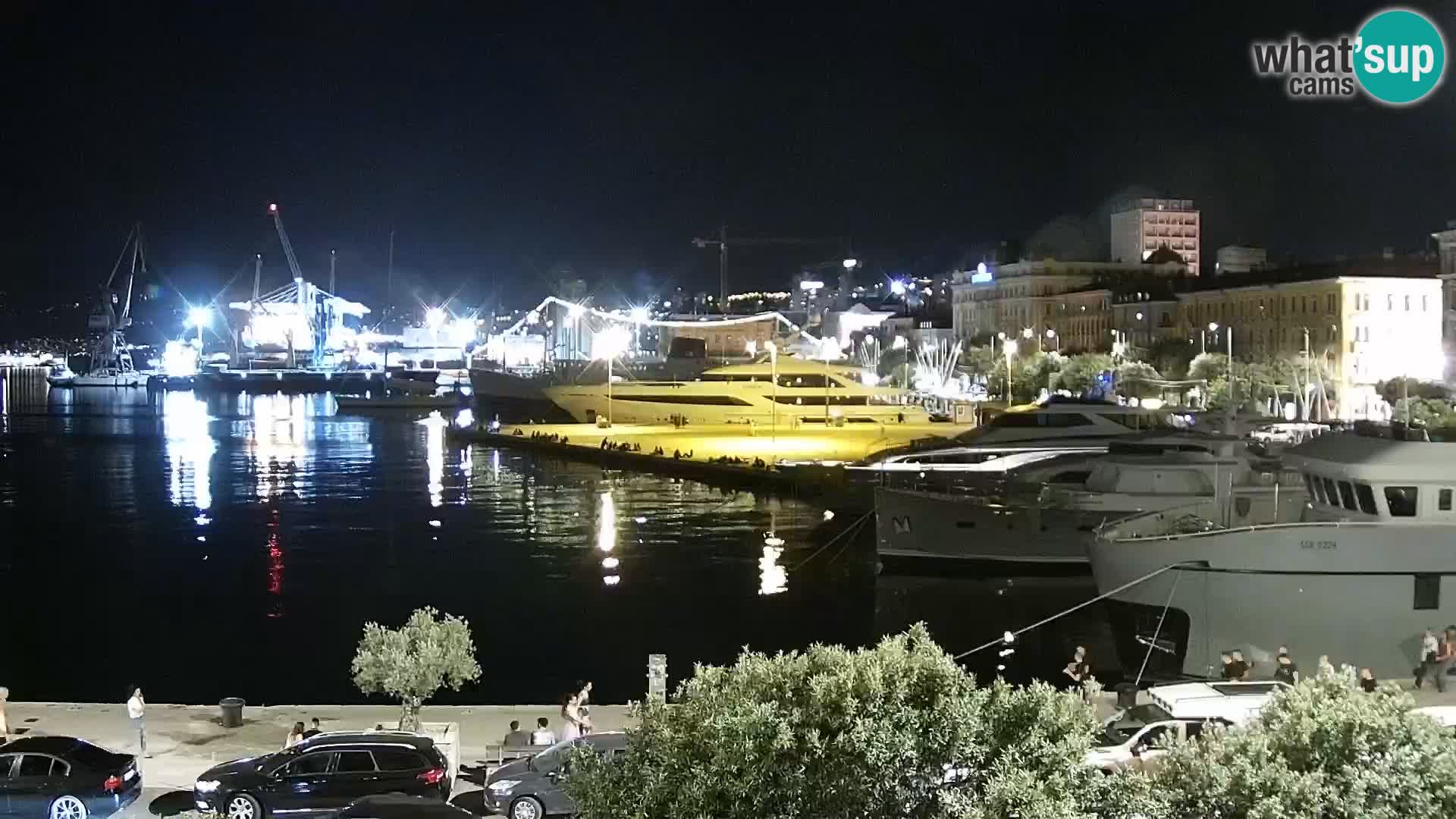 La Riva e la Marina a Rijeka (Fiume) – Live Webcam Croazia