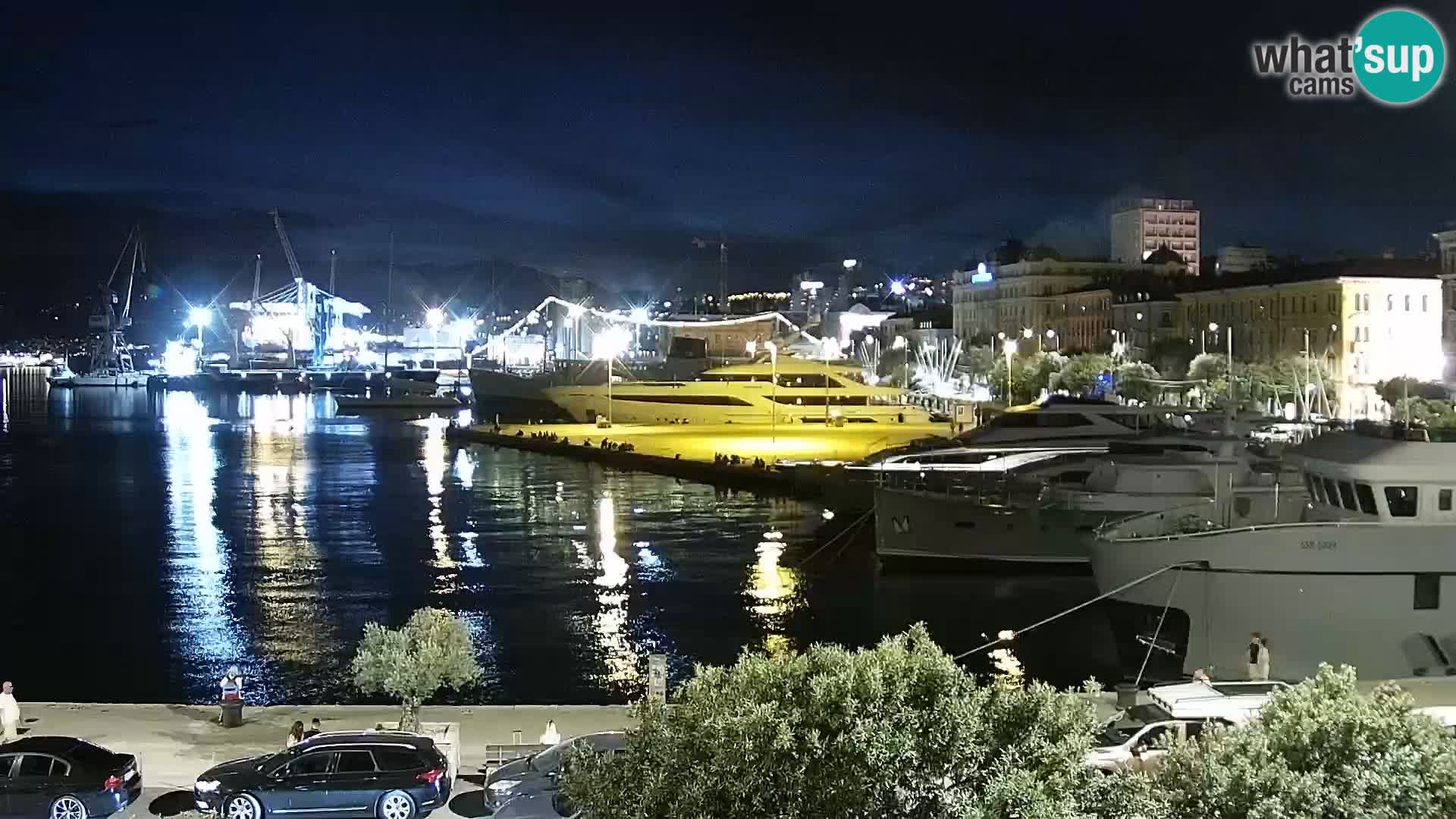 Riva i Marina u Rijeci – Web kamera uživo u Hrvatskoj